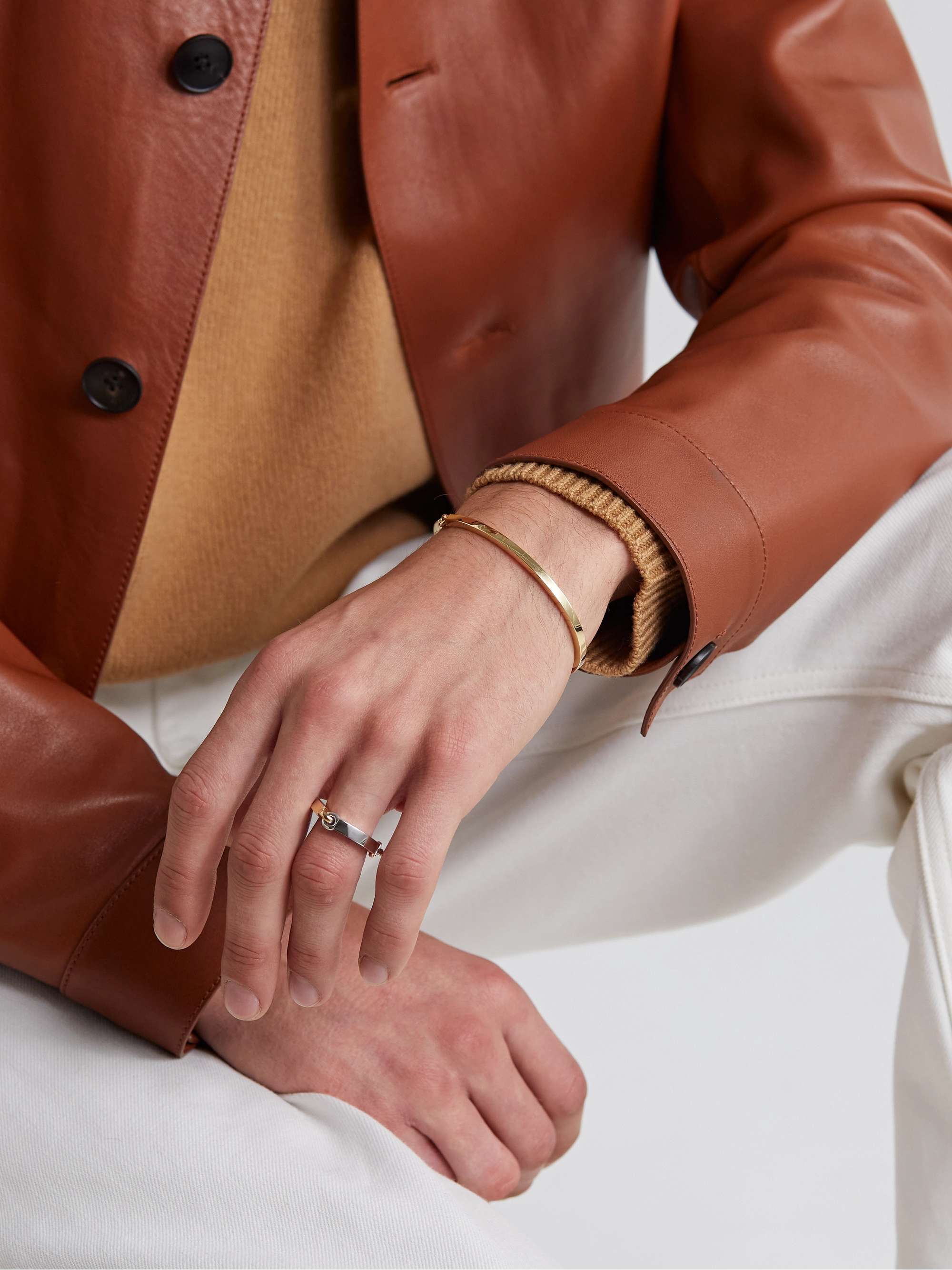 M.COHEN The Perihelion White, Yellow and Rose Gold Ring
