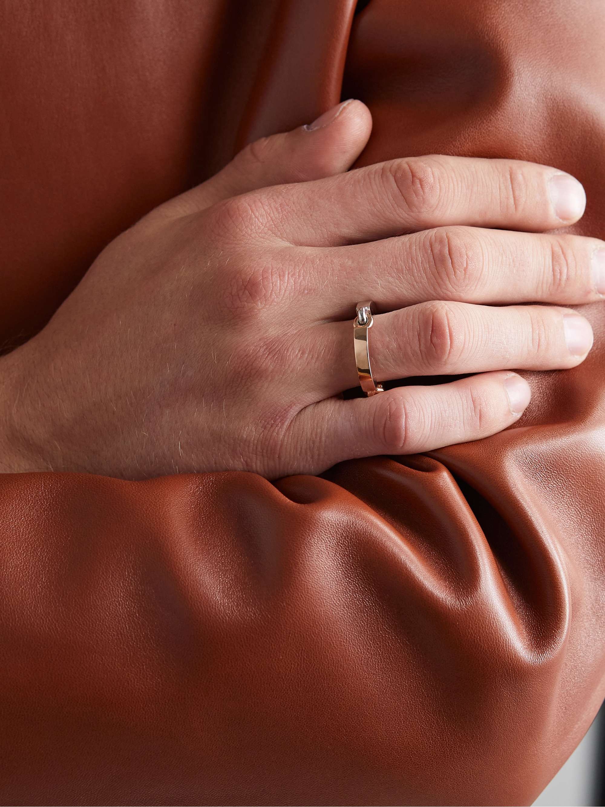 M.COHEN The Perihelion White, Yellow and Rose Gold Ring