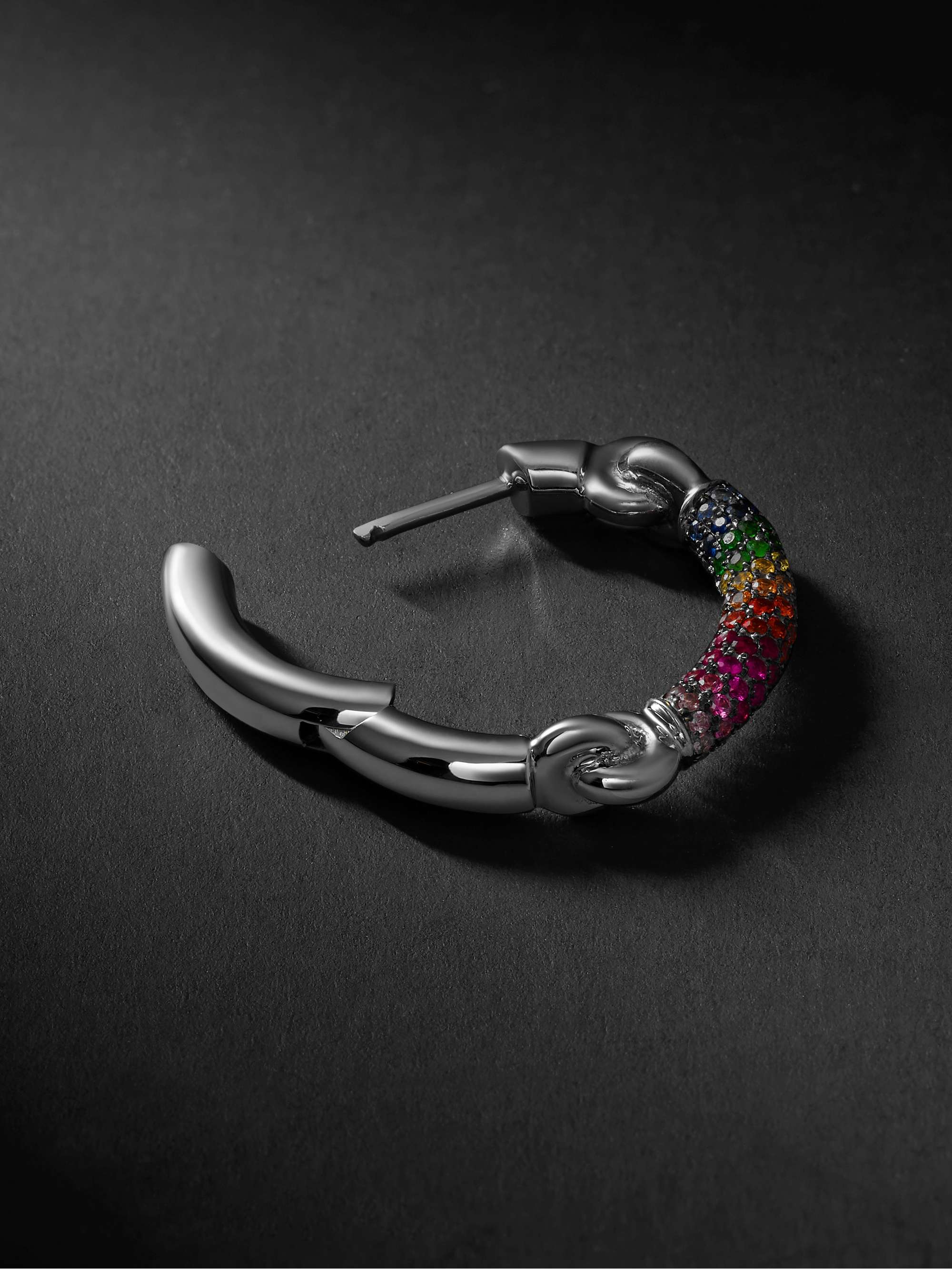 M.COHEN The Equinox White Gold Multi-Stone Single Earring