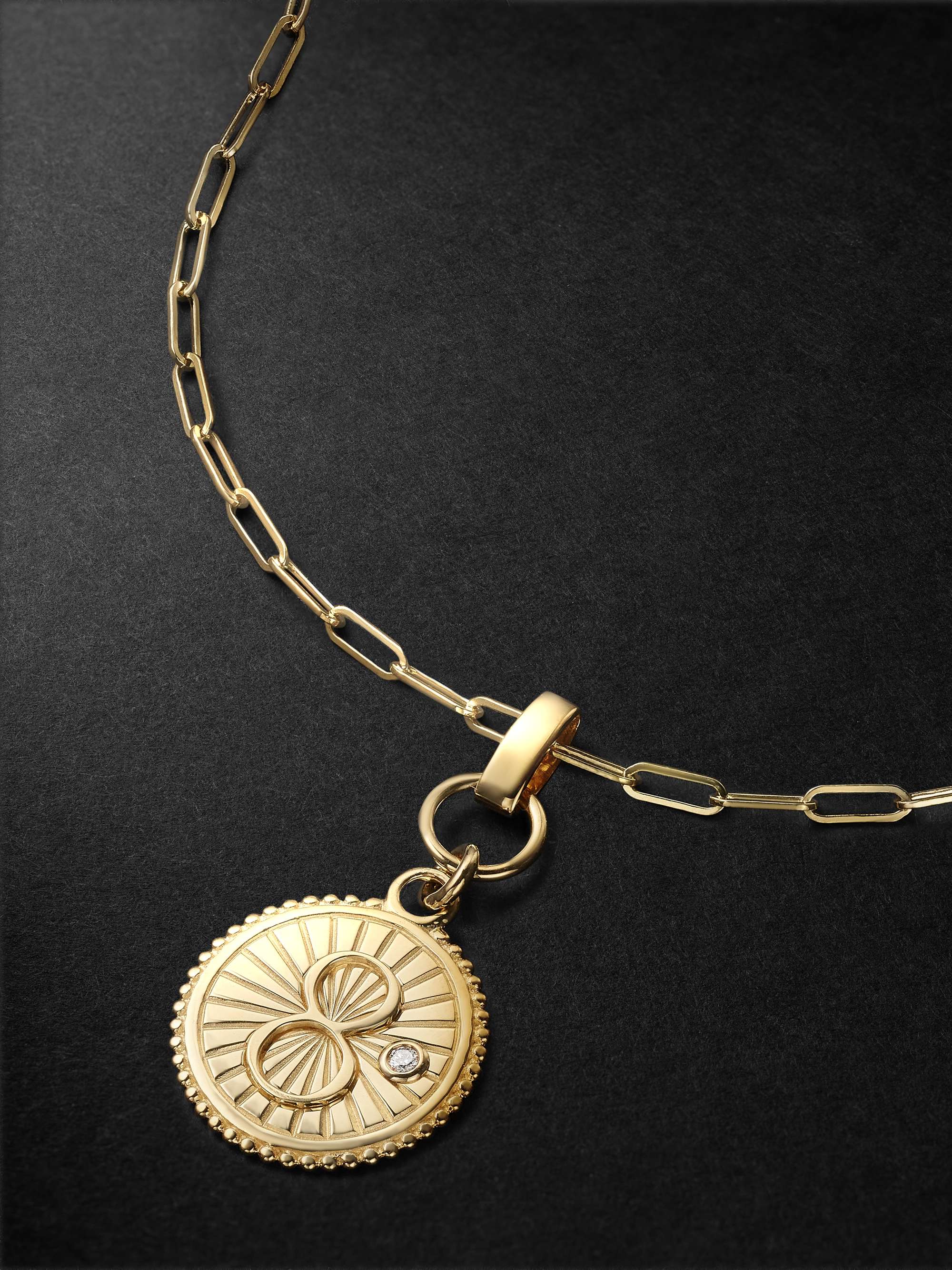 FOUNDRAE Karma Gold Diamond Necklace