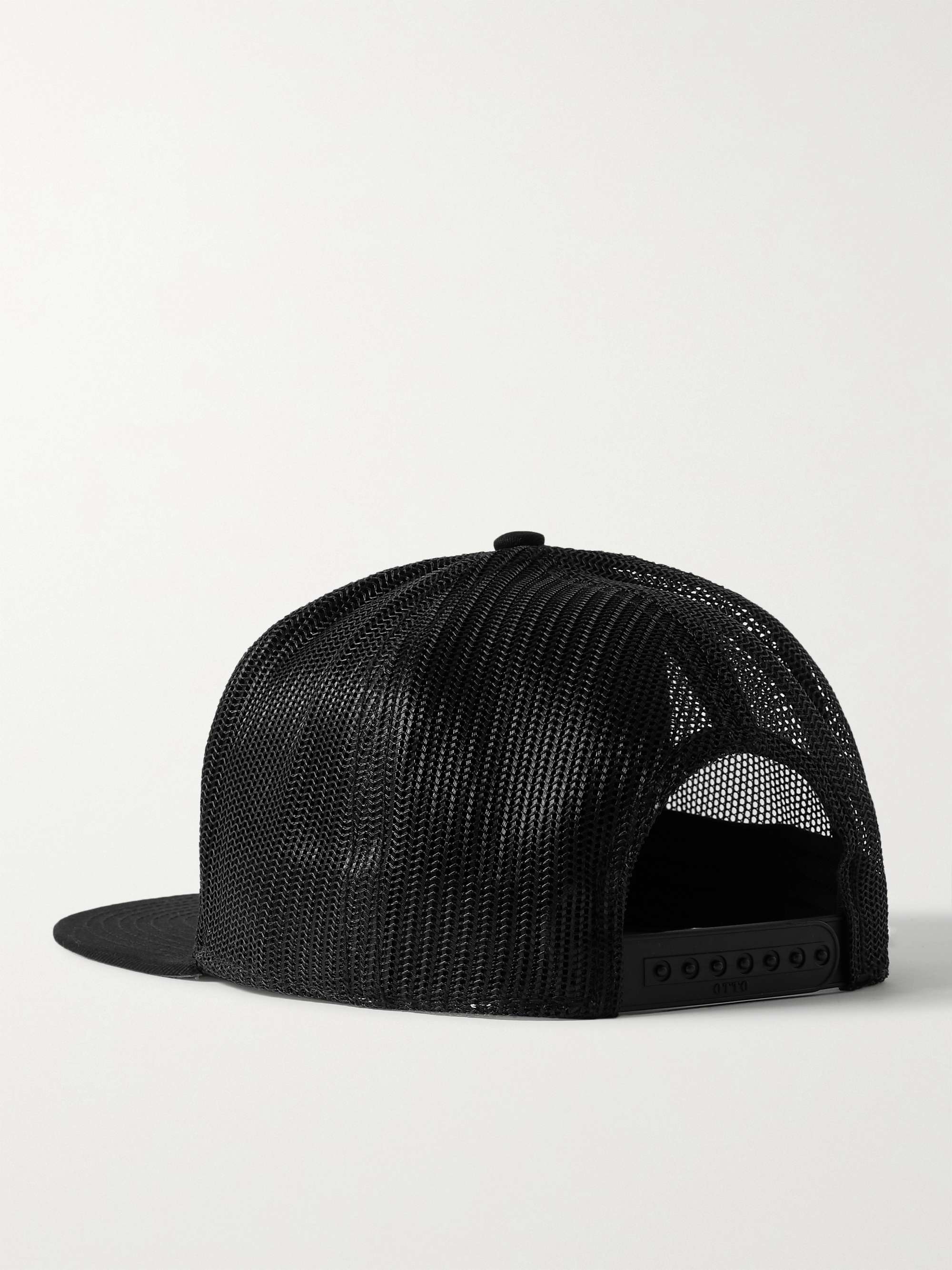 Y,IWO Logo-Appliquéd Cotton-Twill and Mesh Trucker Hat