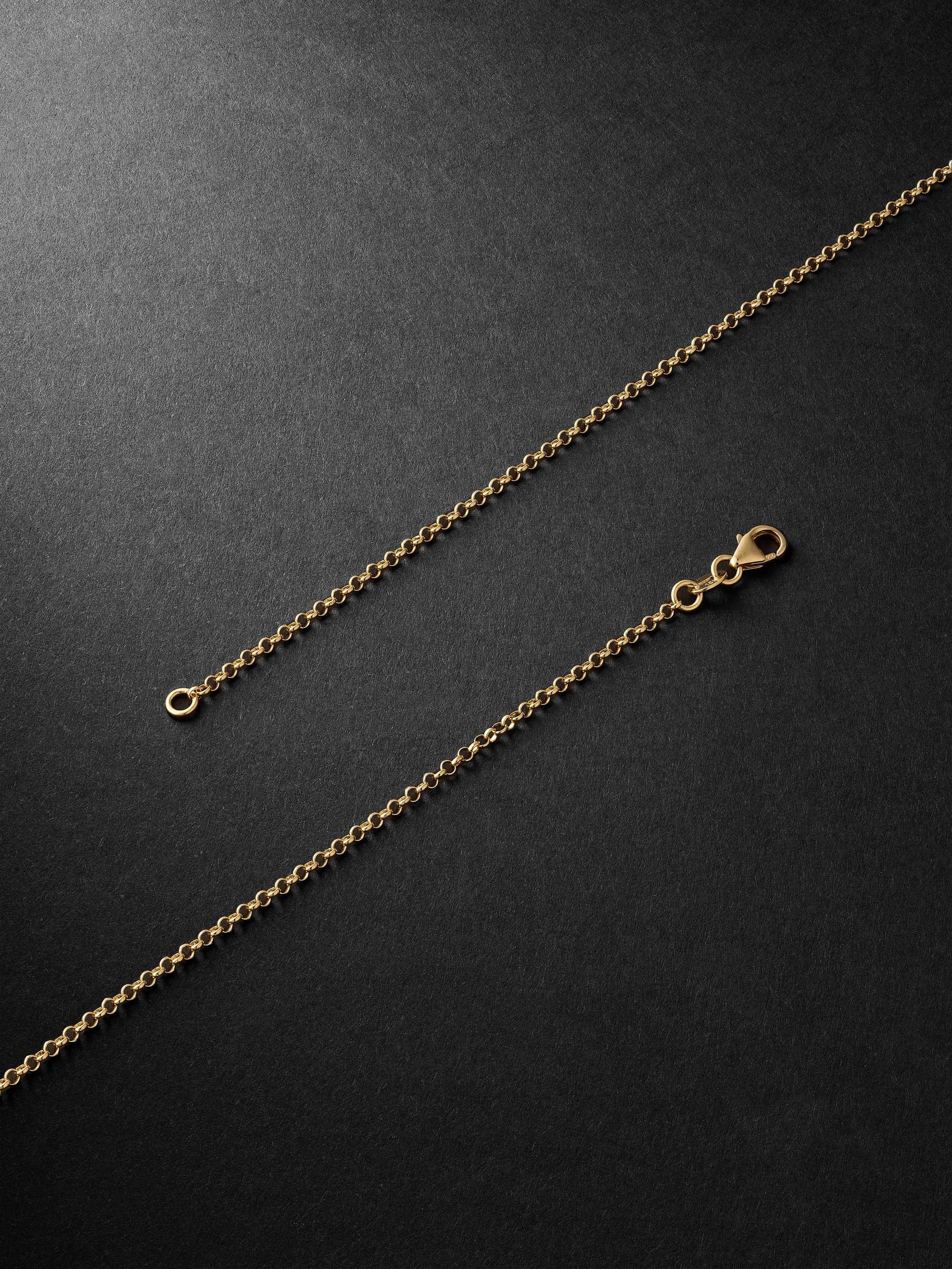 FOUNDRAE Mind, Body, Soul Gold Diamond Necklace