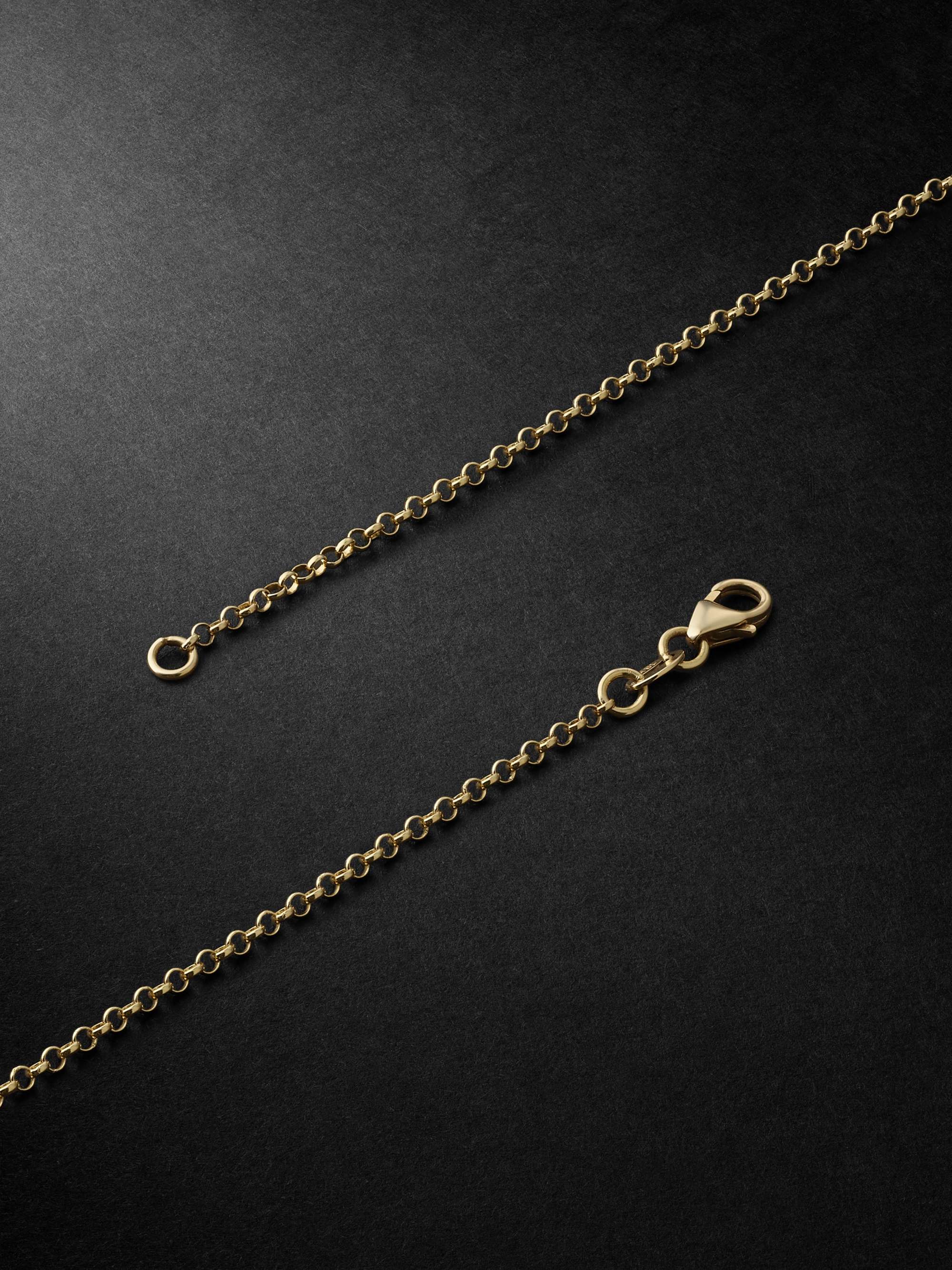 FOUNDRAE Internal Compass Gold Pendant Necklace