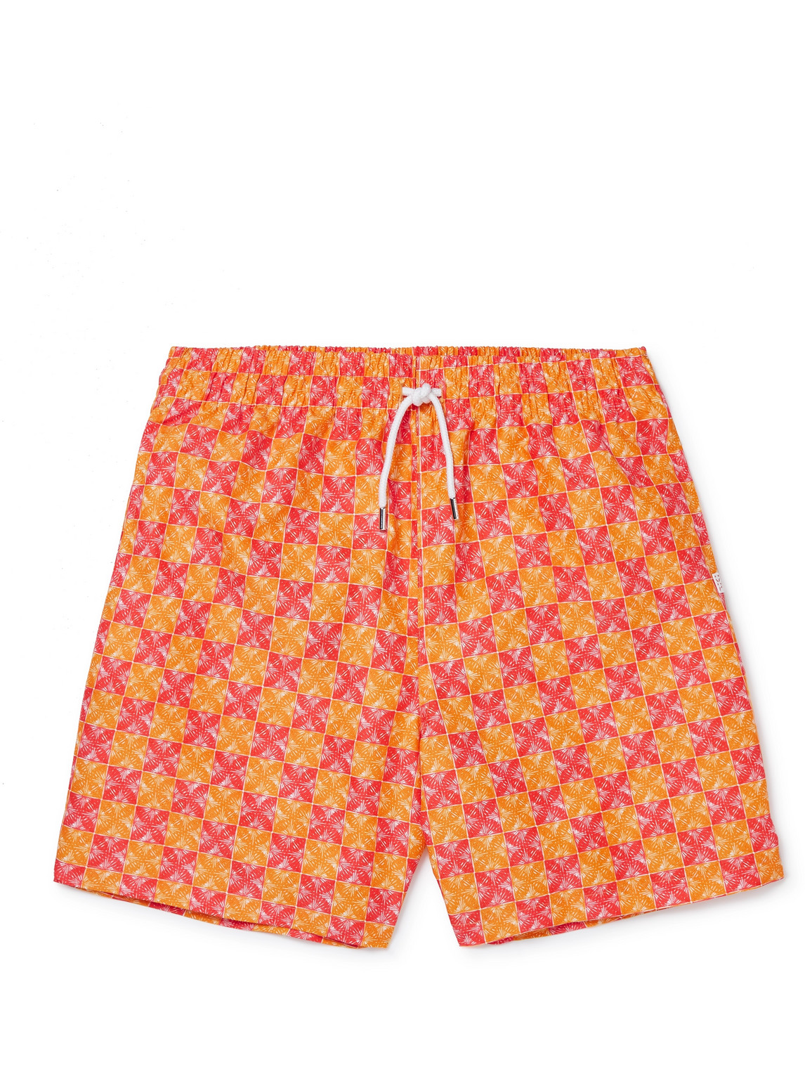 Mid-Length Printed Swim Shorts