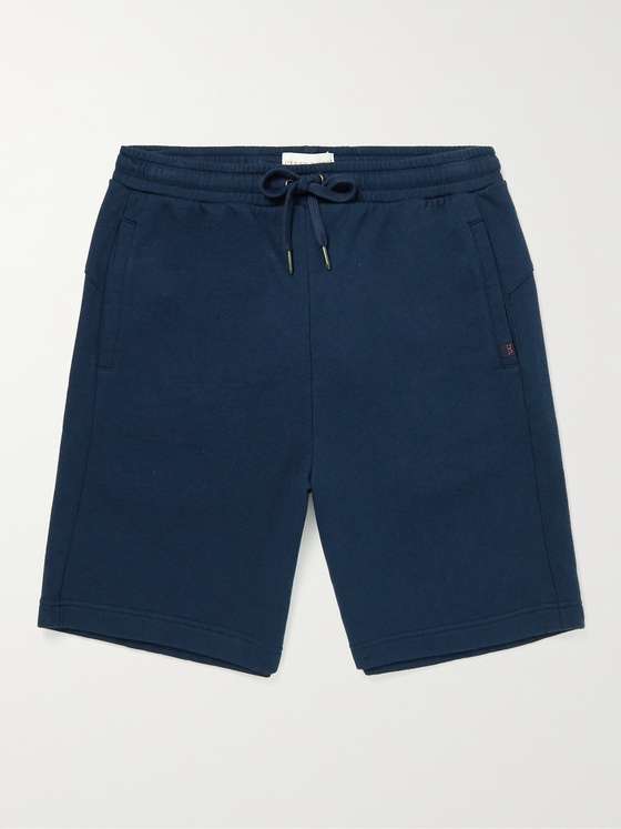 Derekrose Quinn 1 Straight-Leg Cotton and Modal-Blend Jersey Drawstring Shorts