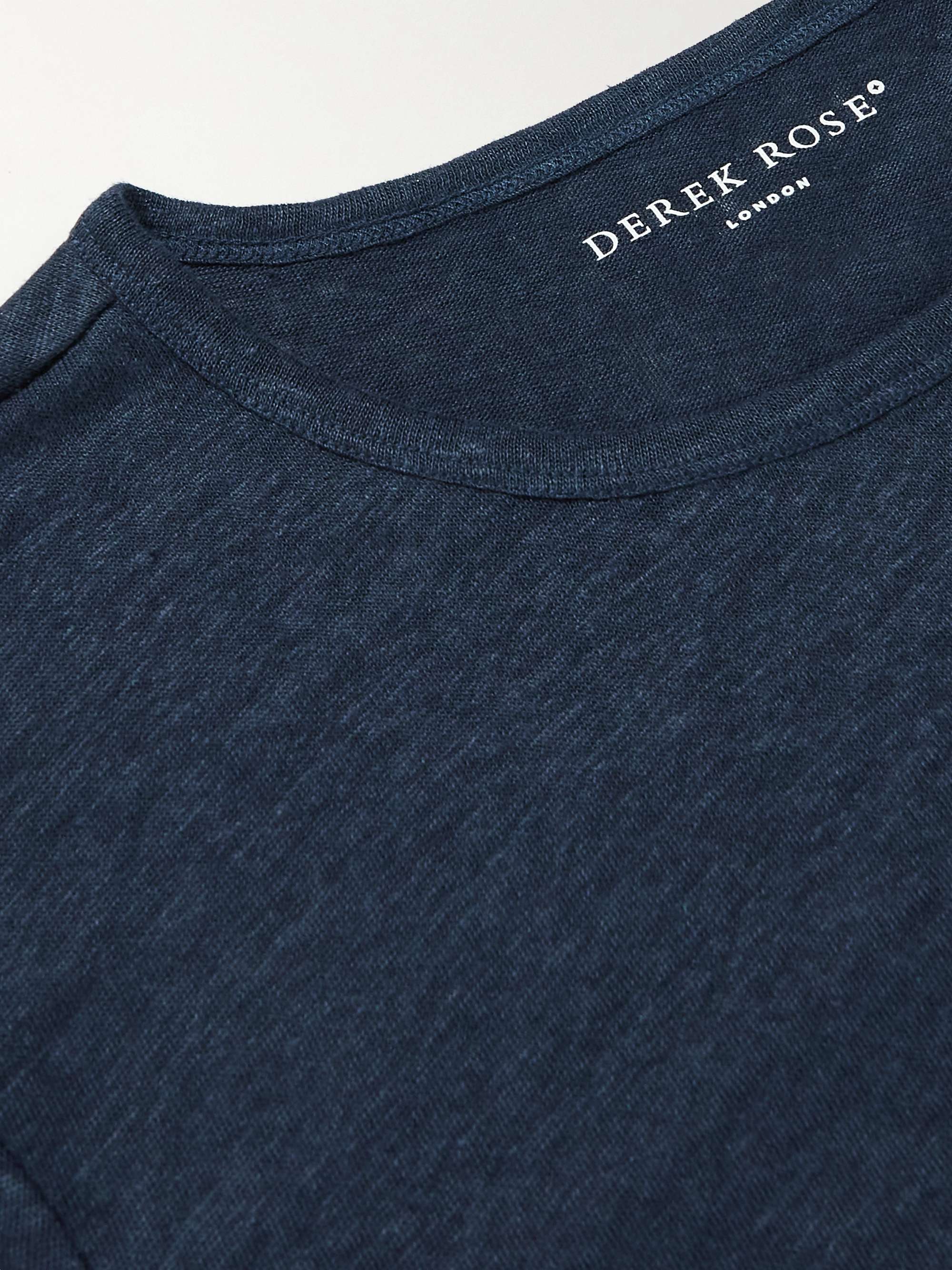 DEREK ROSE Jordan Linen T-Shirt