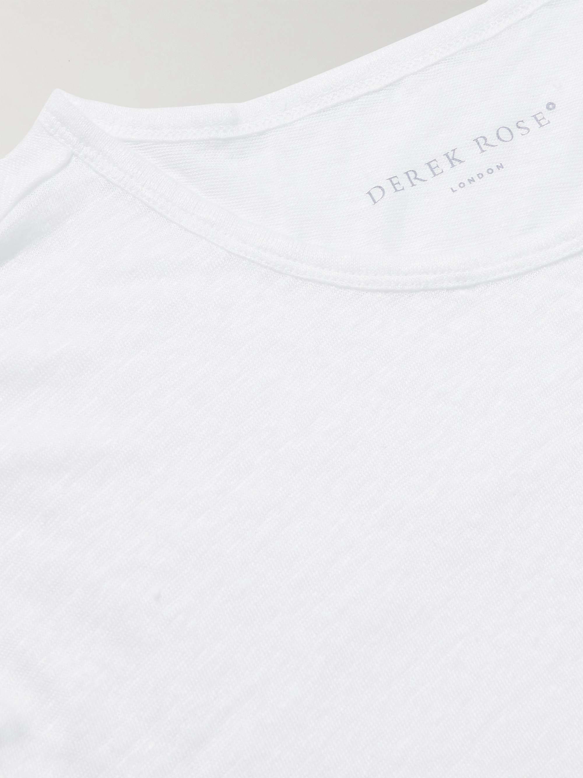 DEREK ROSE Jordan Linen T-Shirt