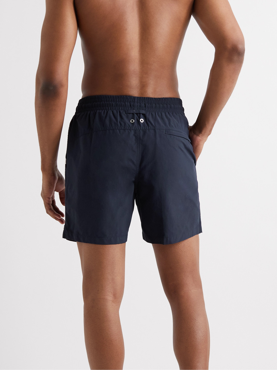 Shop Derek Rose Aruba 1 Mid-length Swim Shorts In Blue