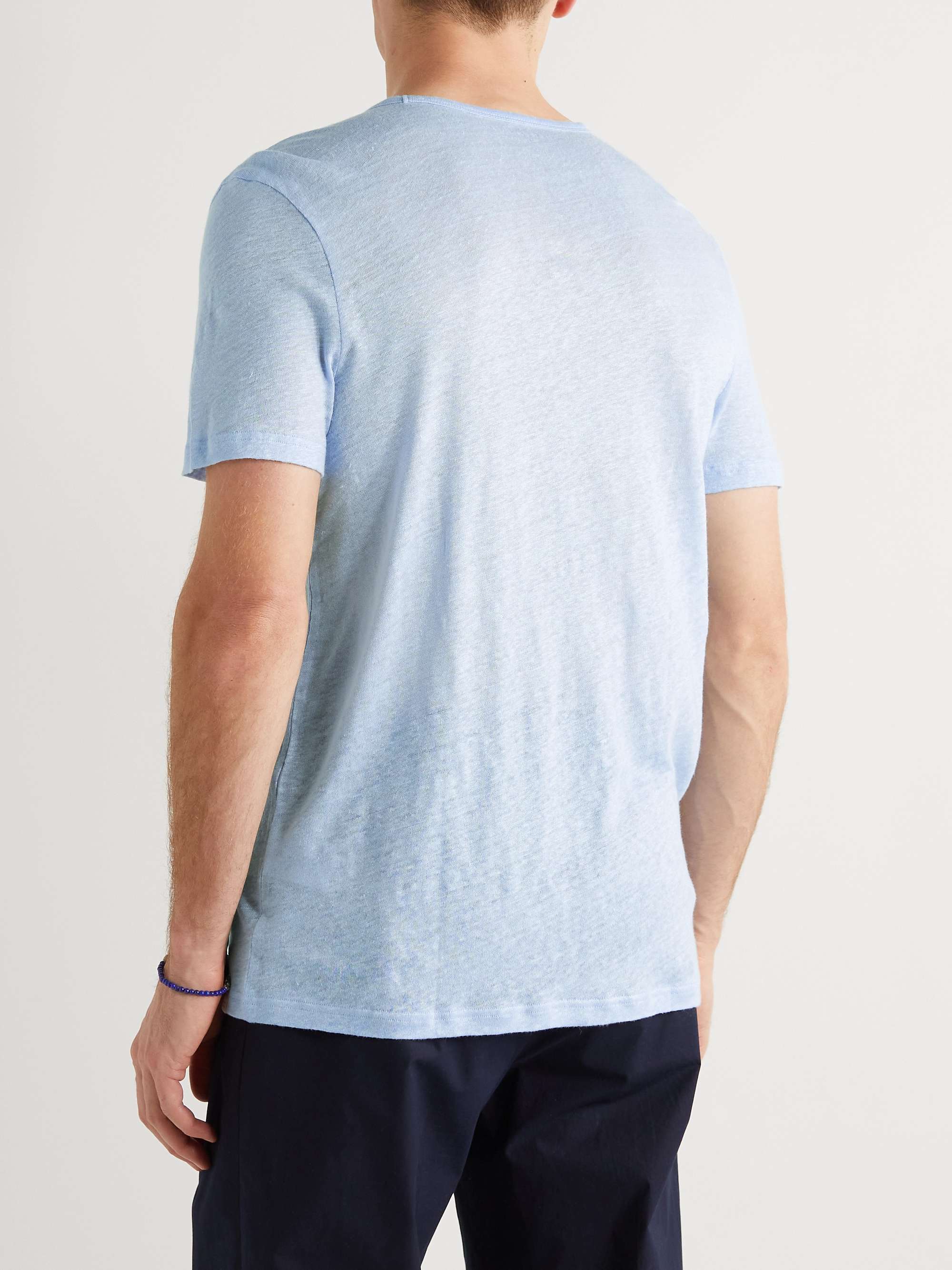 DEREK ROSE Jordan Linen T-Shirt