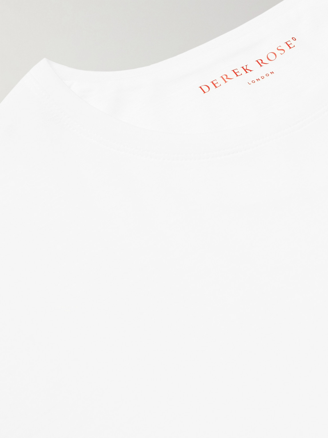 Derek Rose Basel Stretch Micro Modal Jersey T-shirt In White