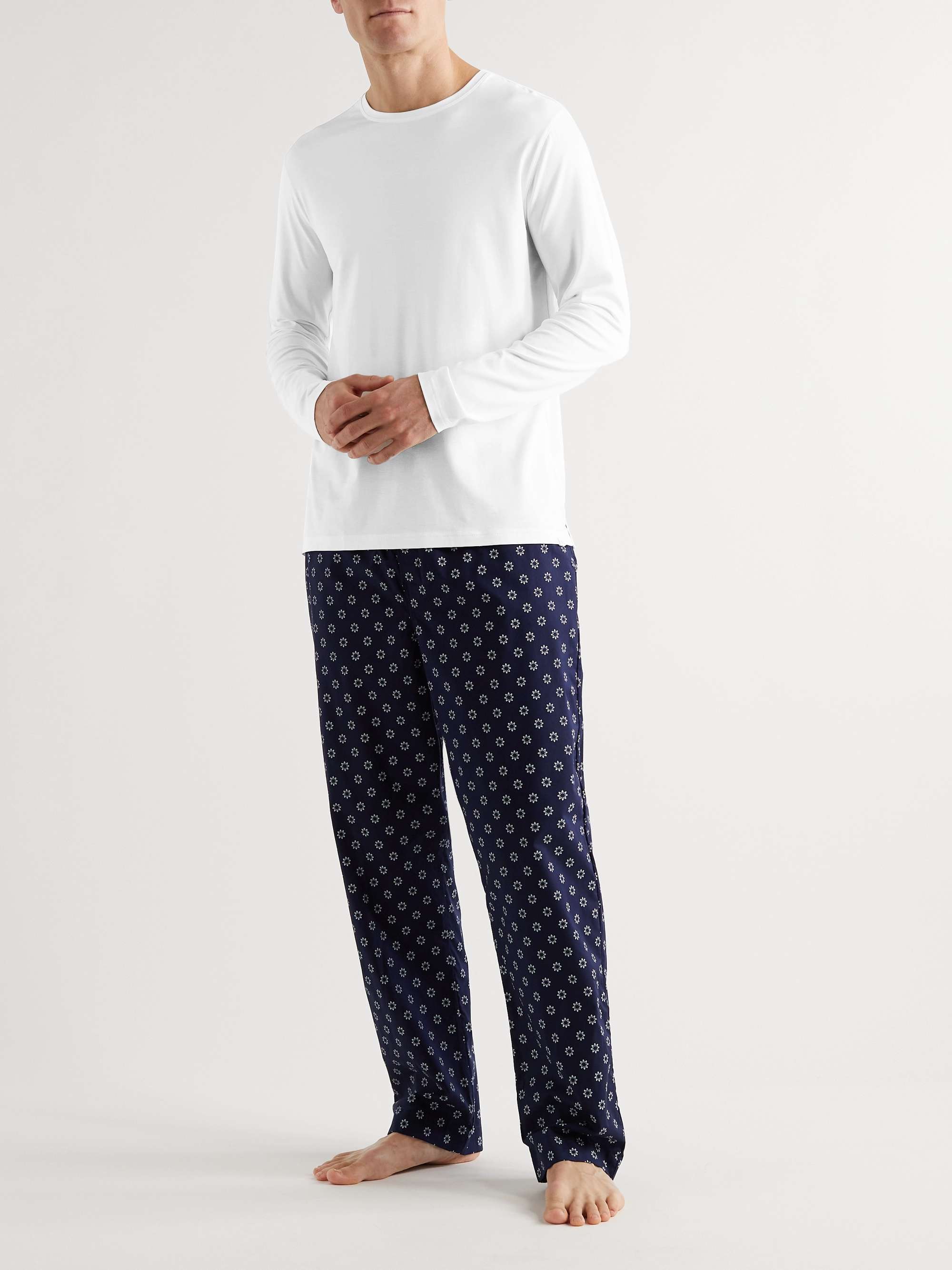 DEREK ROSE Basel Stretch Micro Modal Jersey T-Shirt