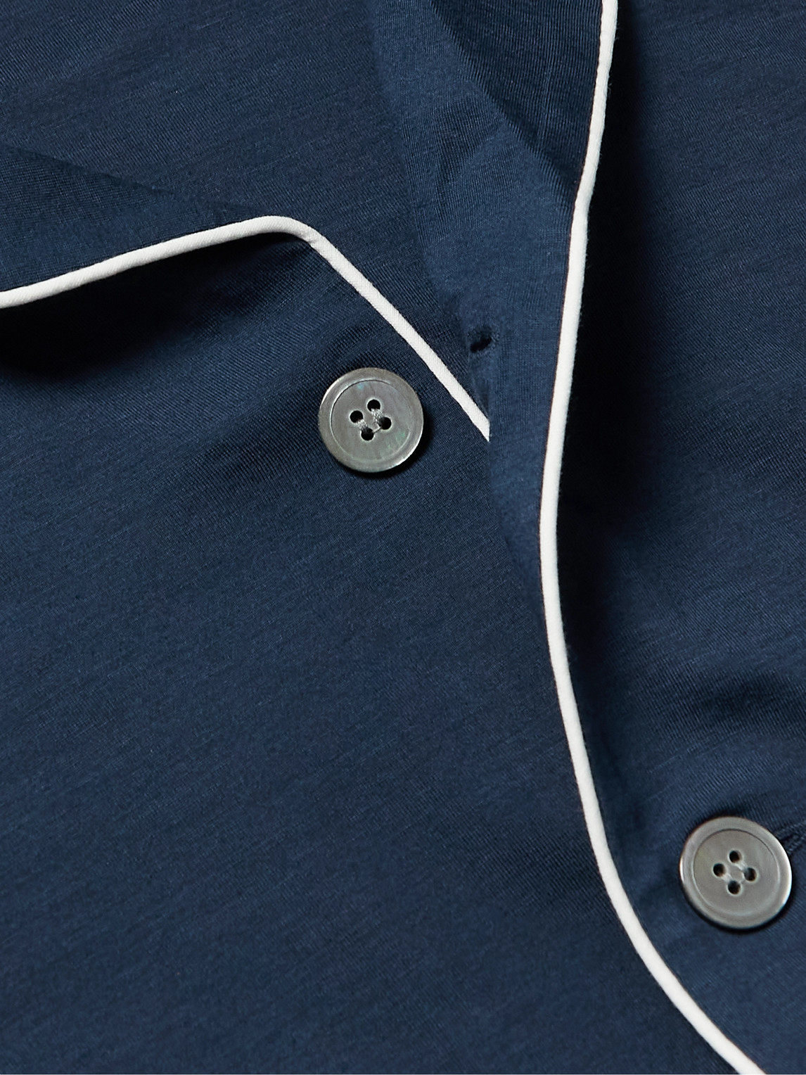  Derek Rose - Basel Stretch Micro Modal Jersey Pyjama Set - Men - Blue - S 