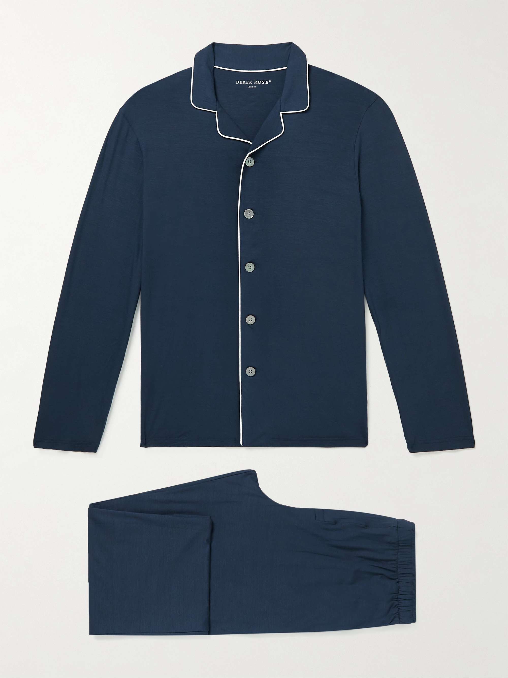 DEREK ROSE Basel Stretch Micro Modal Jersey Pyjama Set