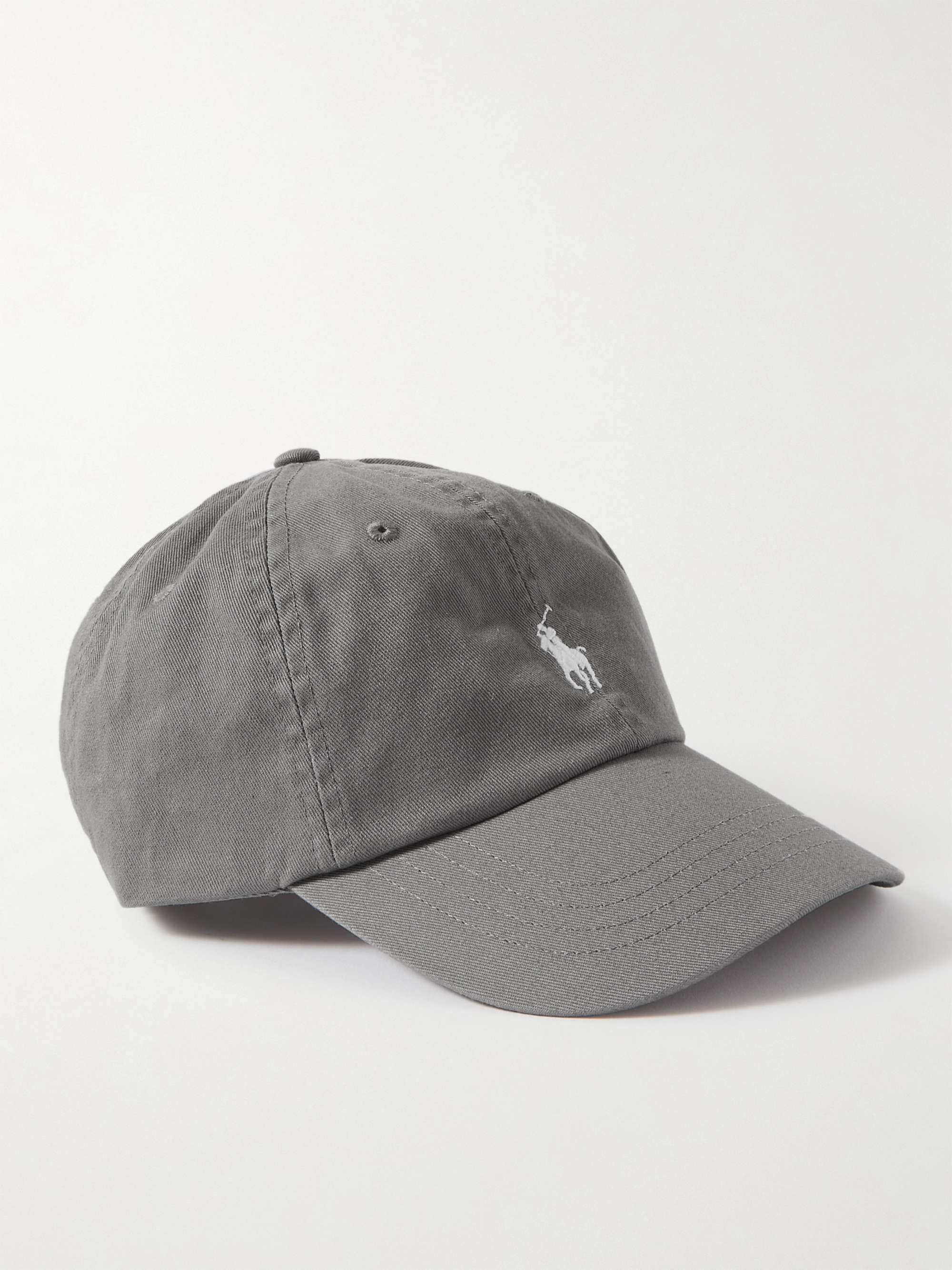 POLO RALPH LAUREN Logo-Embroidered Cotton-Twill Baseball Cap