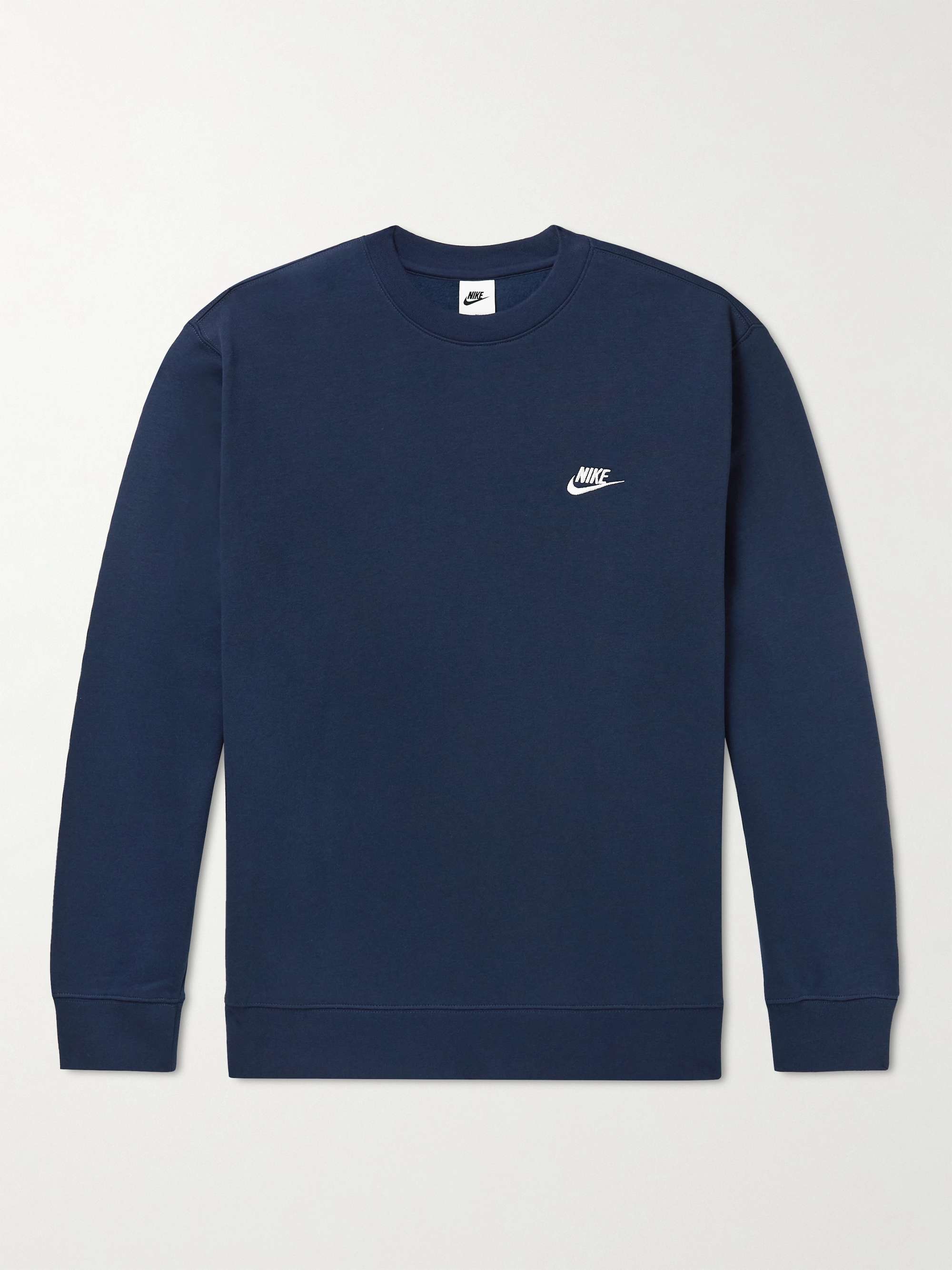 NIKE NSW Logo-Embroidered Cotton-Blend Jersey Sweatshirt