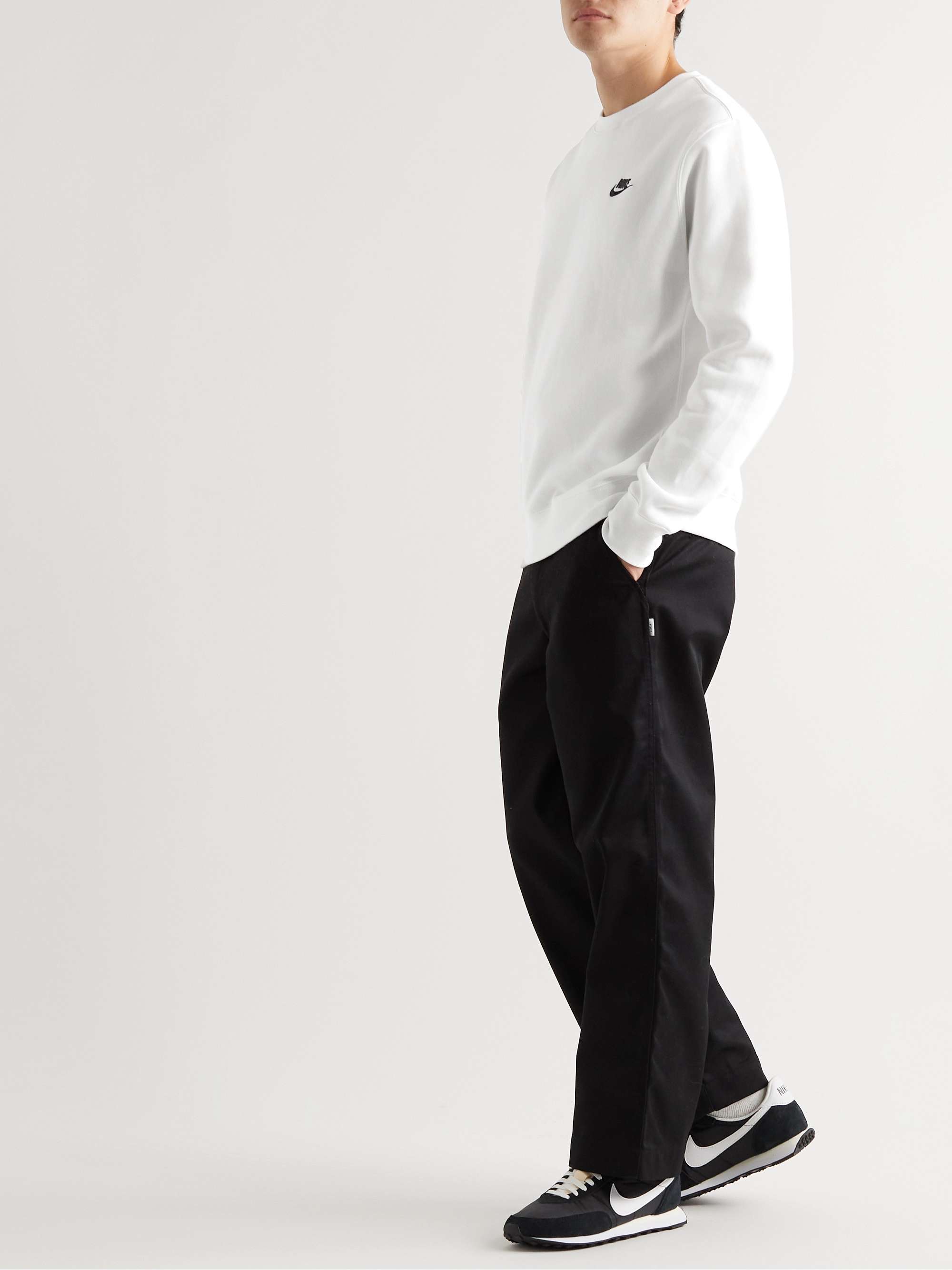 NIKE NSW Logo-Embroidered Cotton-Blend Jersey Sweatshirt