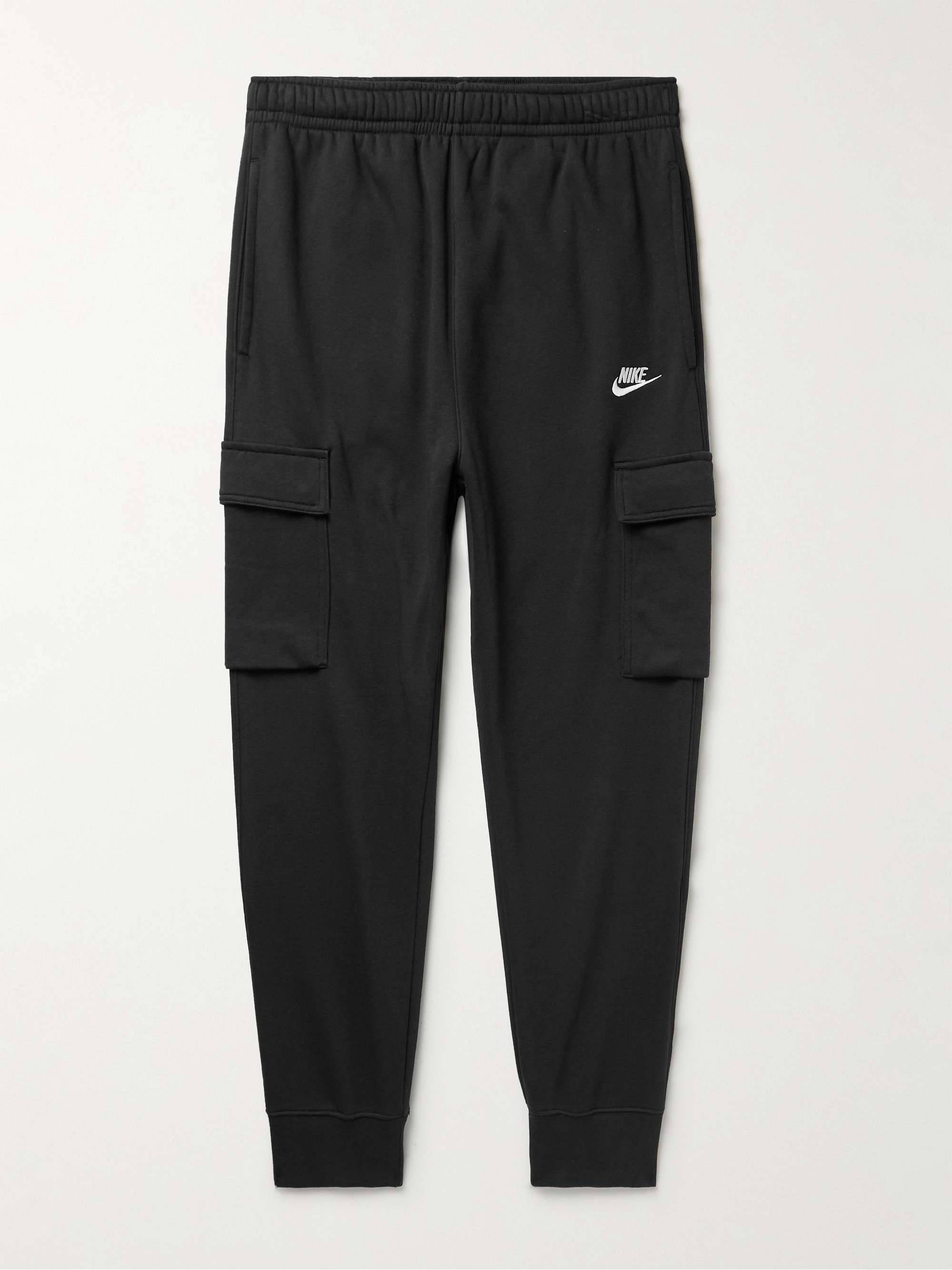 NIKE Sportswear Club Slim-Fit Tapered Cotton-Blend Jersey Cargo Sweatpants  for Men