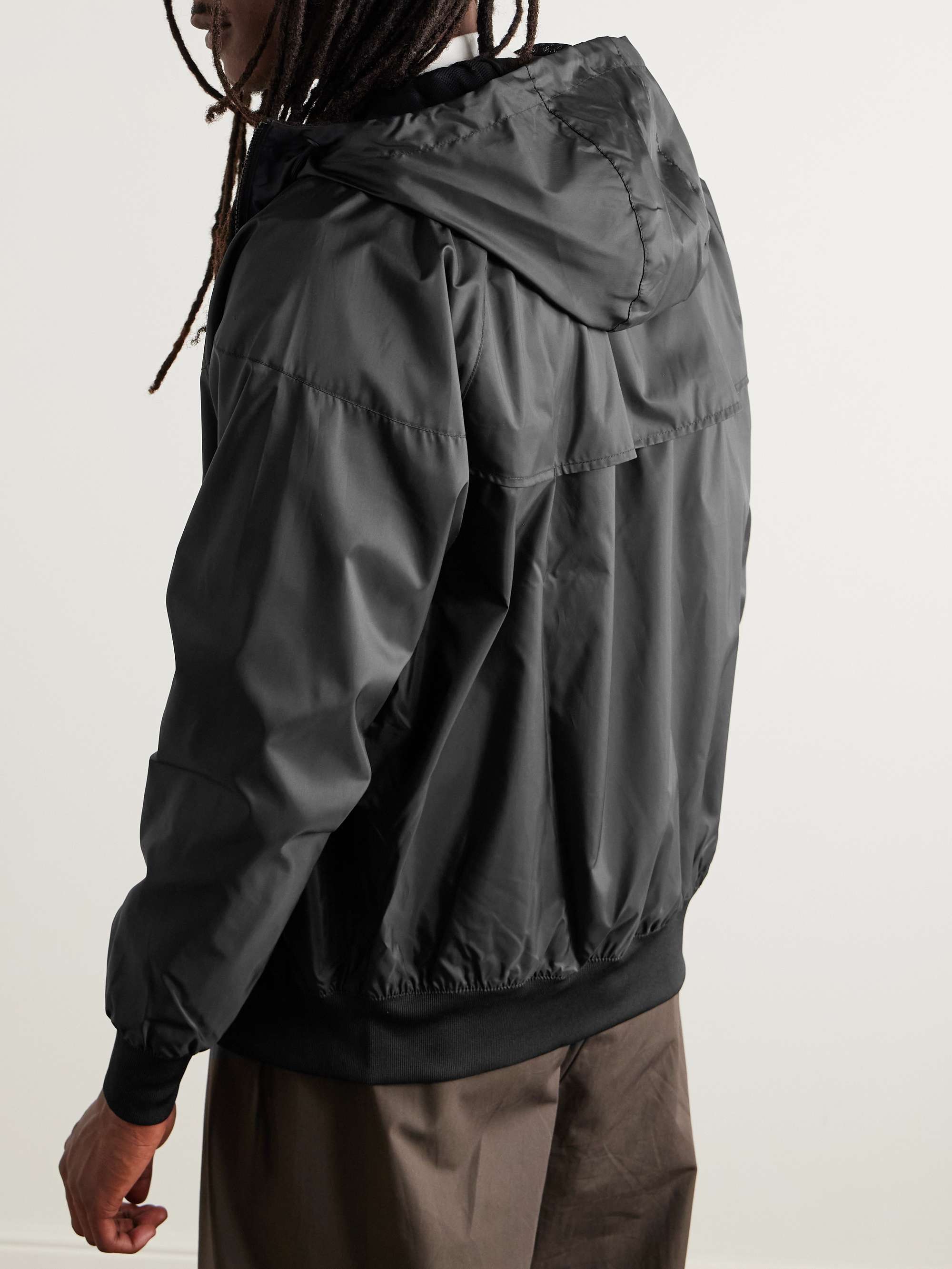 NIKE NSW Windrunner Logo-Embroidered Recycled Shell Hooded Jacket