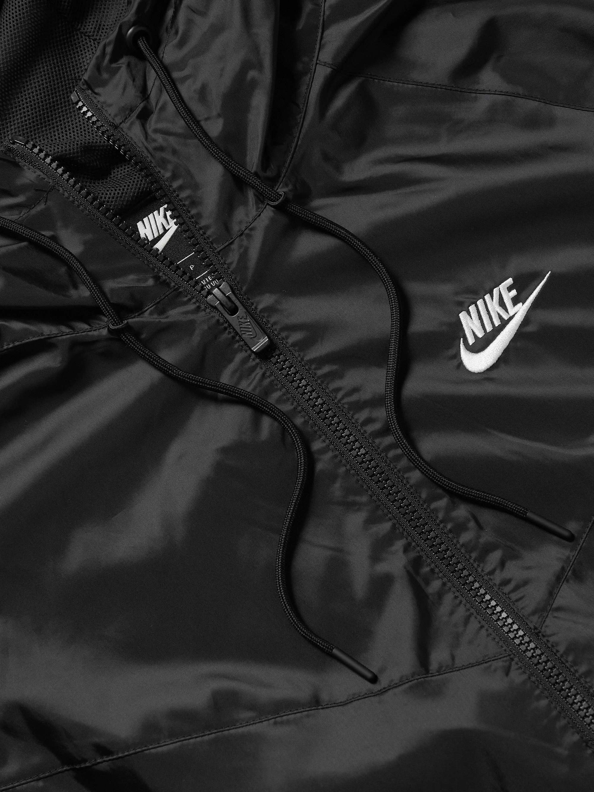 NIKE NSW Windrunner Logo-Embroidered Recycled Shell Hooded Jacket