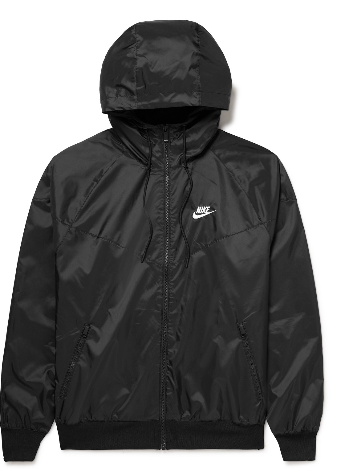 Nike - NSW Windrunner Logo-Embroidered Recycled Shell Hooded Jacket - Men - Black - S