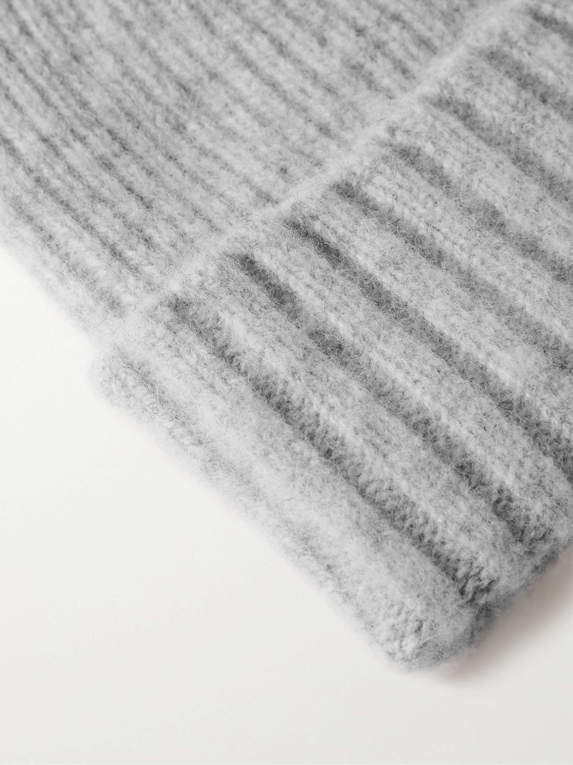 MR P. Ribbed Brushed Wool Beanie