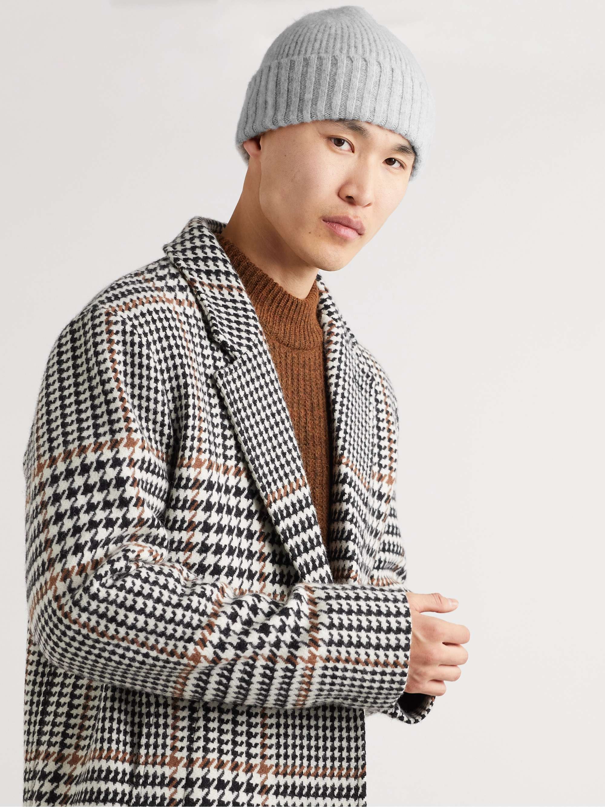 MR P. Ribbed Brushed Wool Beanie