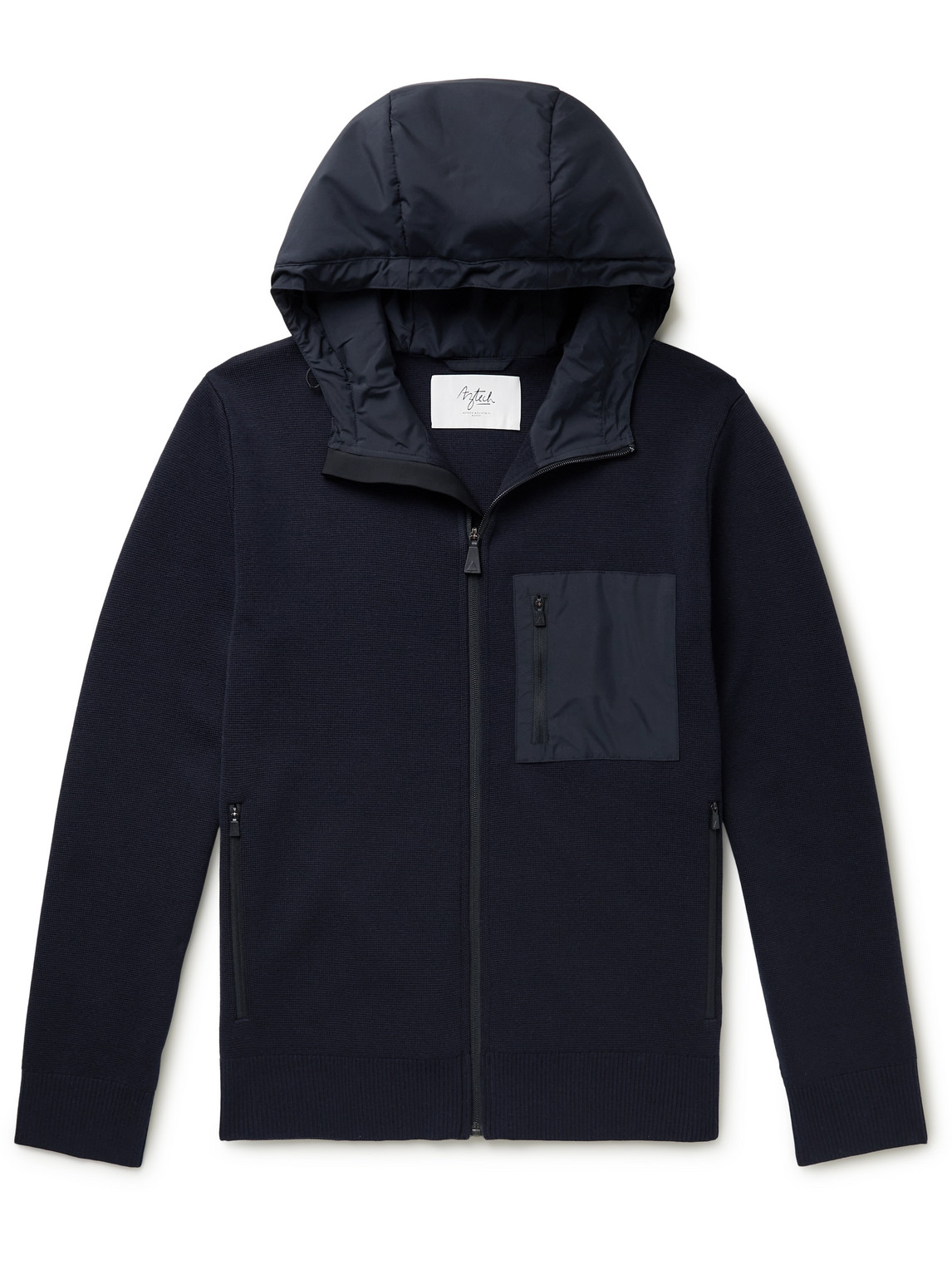 Matterhorn Panelled Tollegno 1900 Wool Zip-Up Ski Hoodie