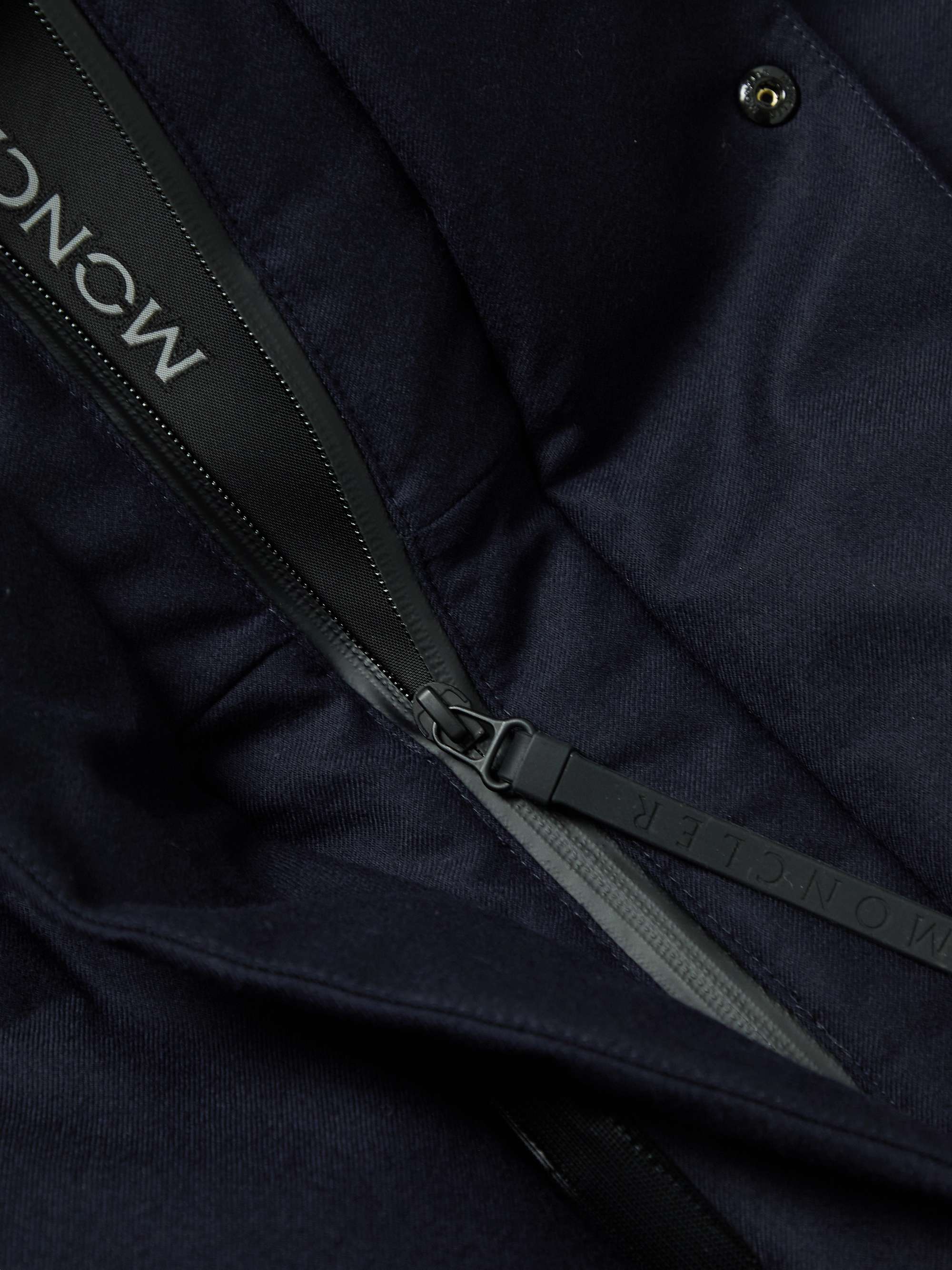 MONCLER GRENOBLE Quilted Virgin Wool Hooded Down Jacket