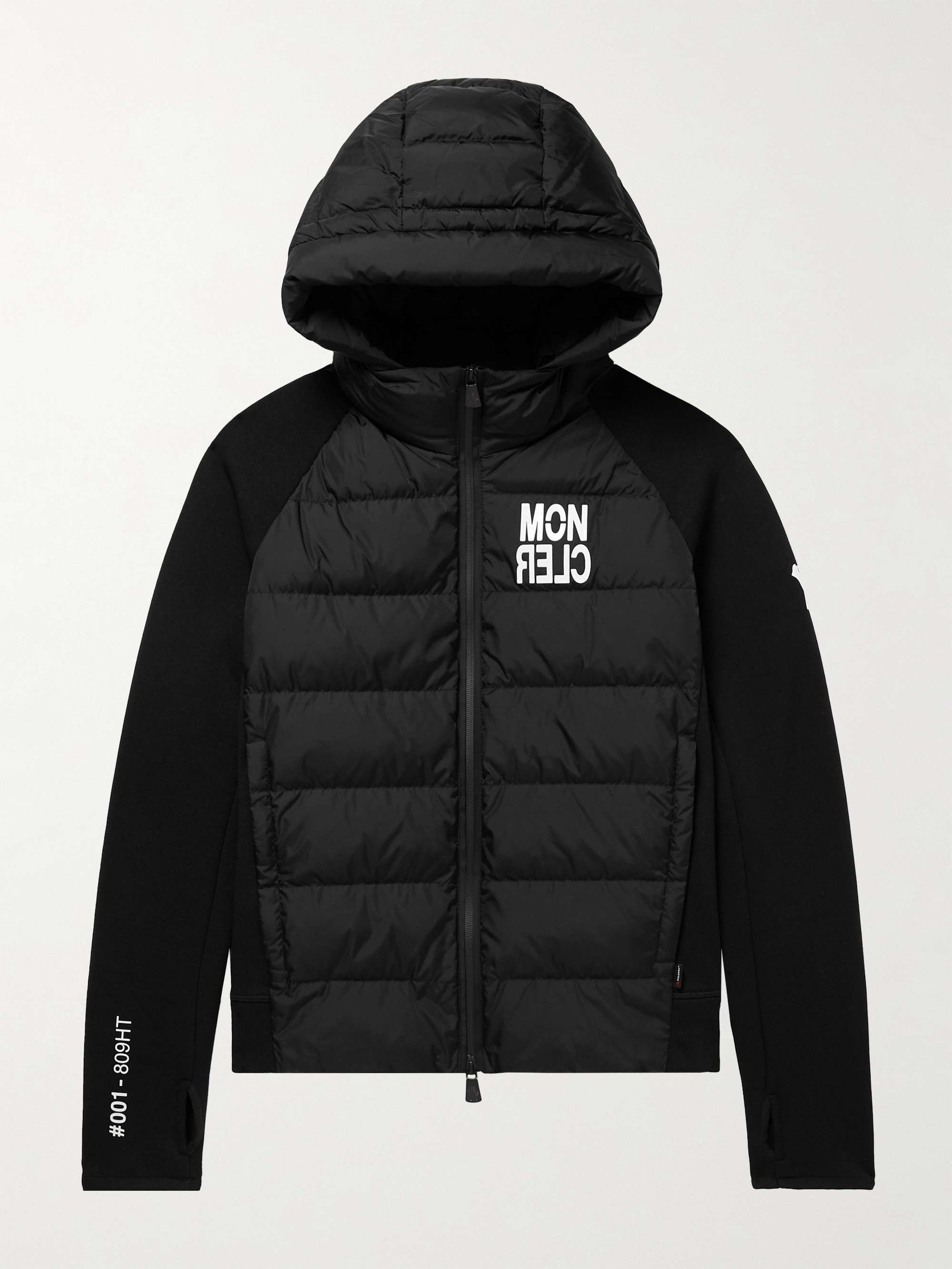 MONCLER GRENOBLE Logo-Appliquéd Fleece and Shell Down Zip-Up