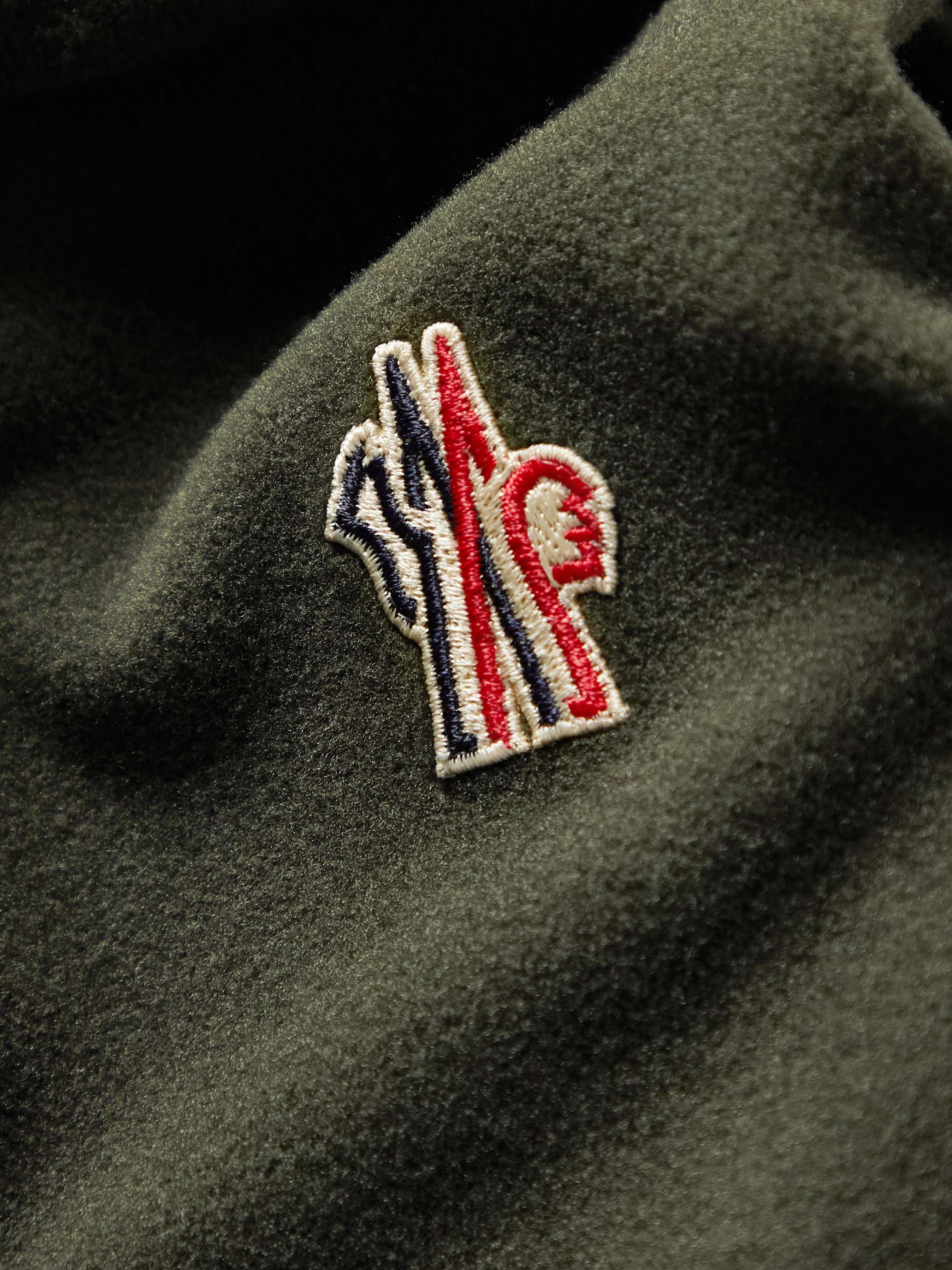 MONCLER GRENOBLE Quilted Fleece Hooded Down Ski Jacket