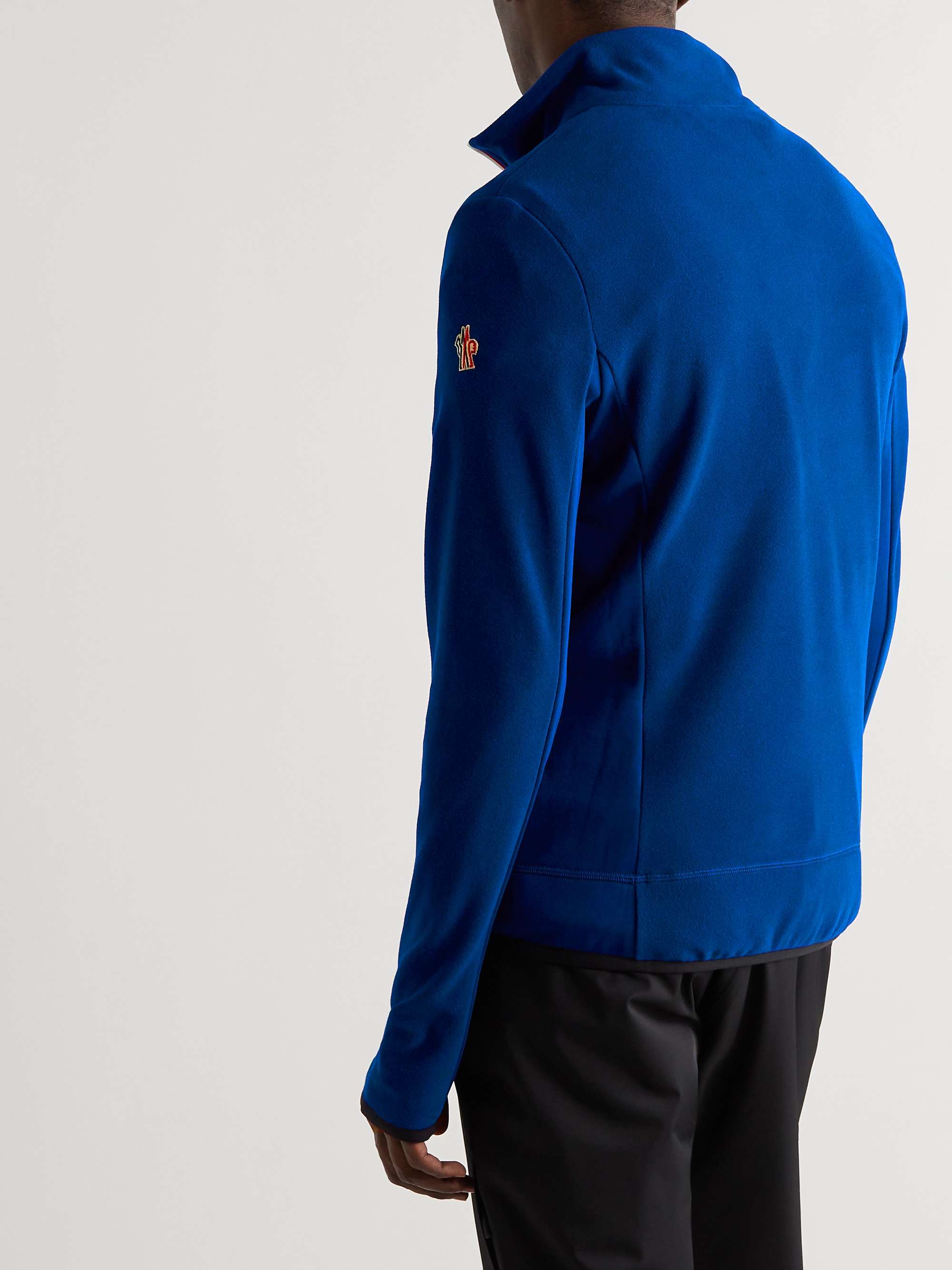 MONCLER GRENOBLE Fleece and Tech-Jersey Half-Zip Ski Base Layer