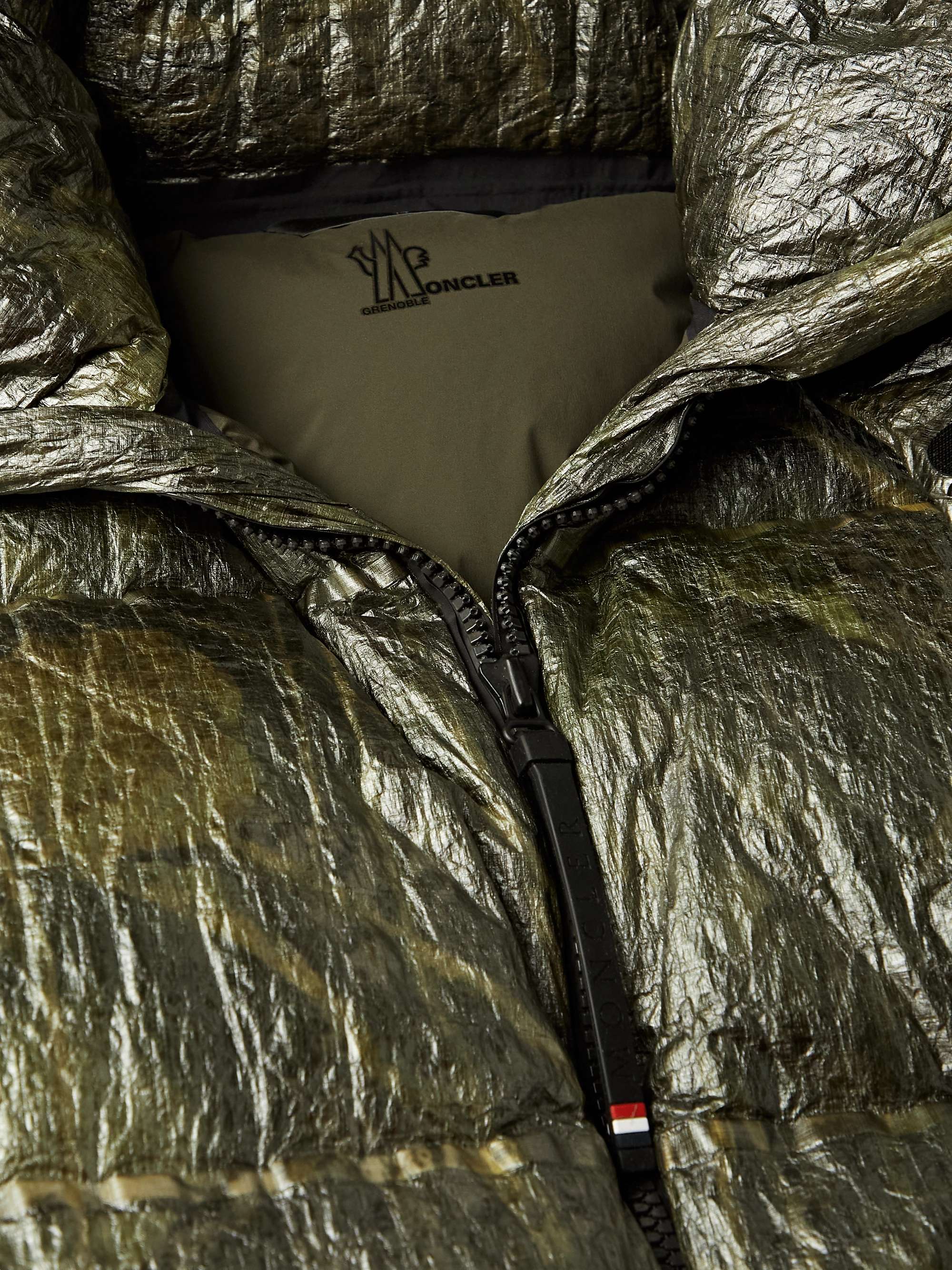 MONCLER GRENOBLE Darry Printed Quilted Dyneema Crinkled Hooded Down Ski Jacket