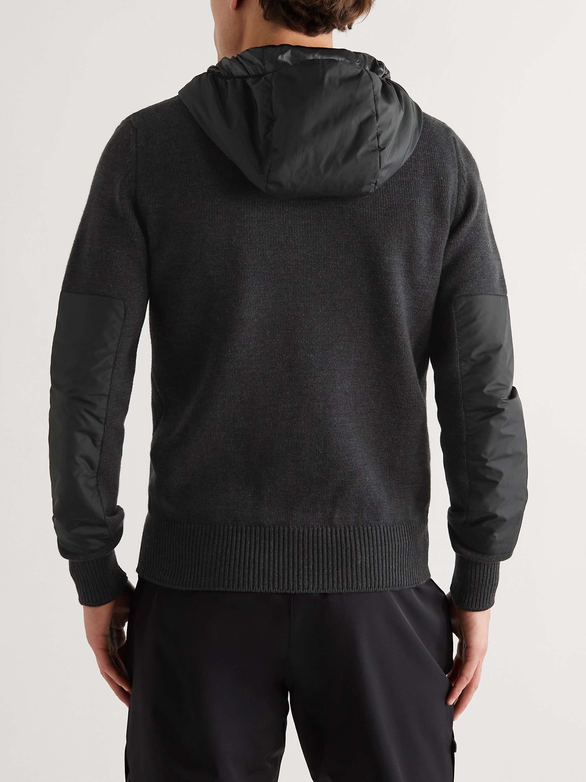 MONCLER GRENOBLE Shell-Trimmed Wool-Blend Hooded Ski Jacket