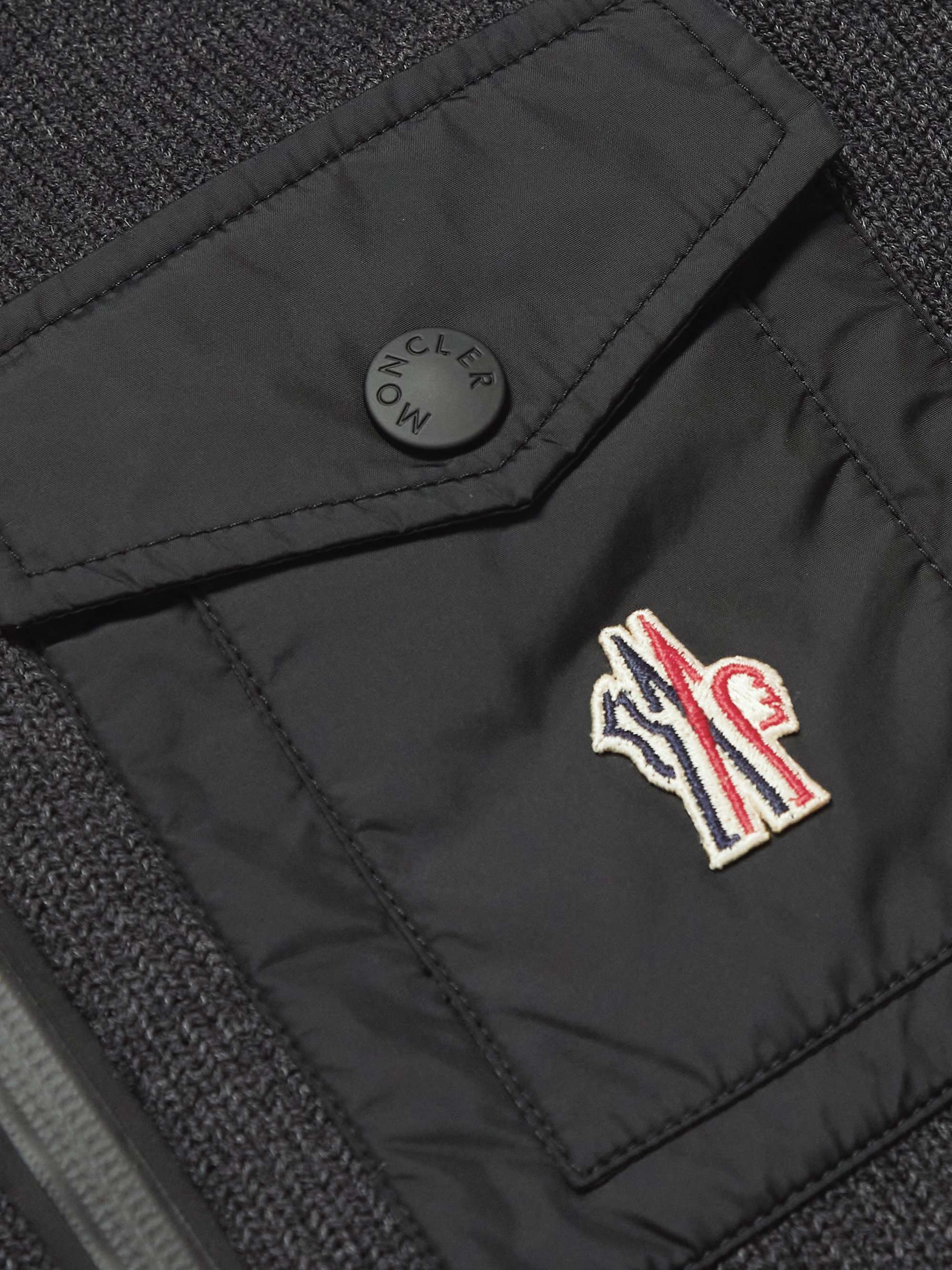 MONCLER GRENOBLE Shell-Trimmed Wool-Blend Hooded Ski Jacket