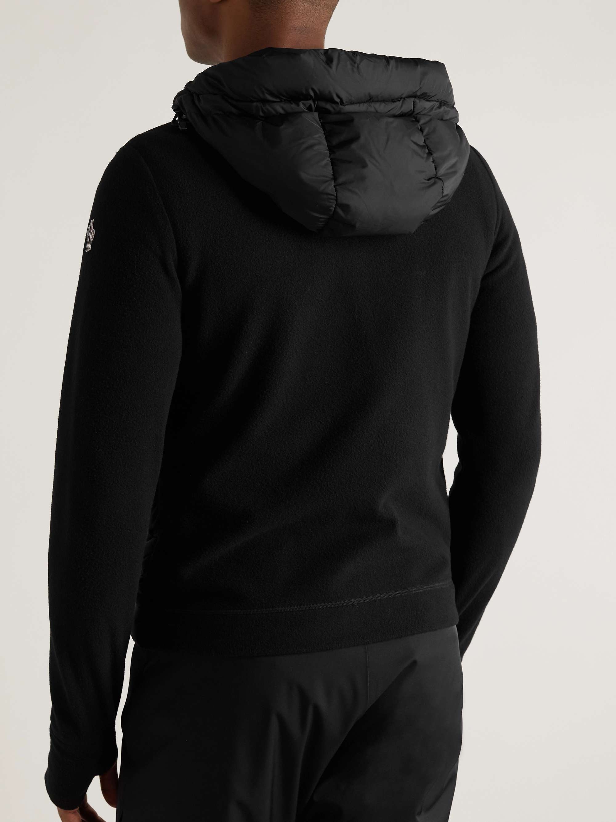 MONCLER GRENOBLE Fleece-Trimmed Quilted Shell Hooded Down Ski Jacket