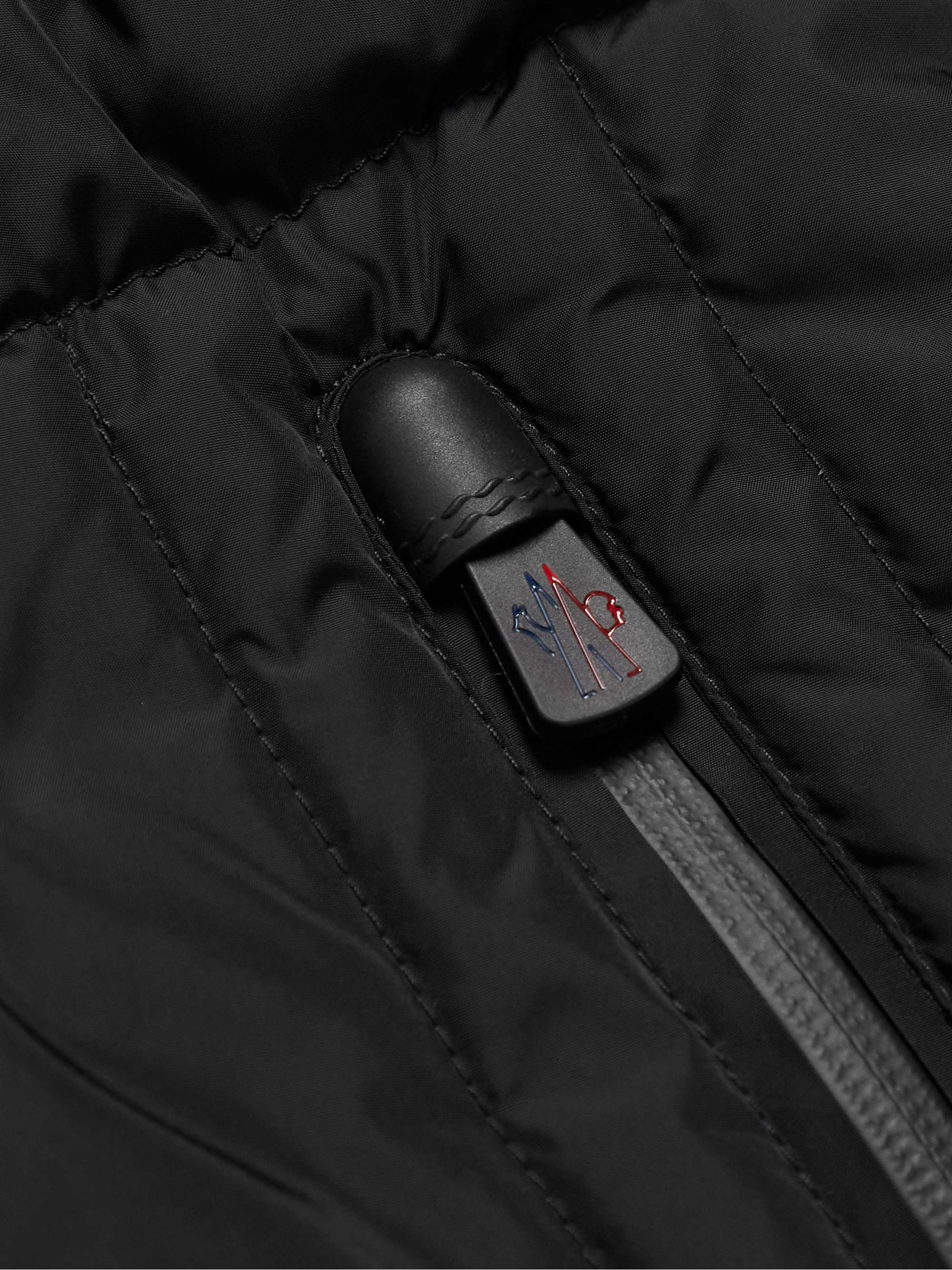 MONCLER GRENOBLE Fleece-Trimmed Quilted Shell Hooded Down Ski Jacket