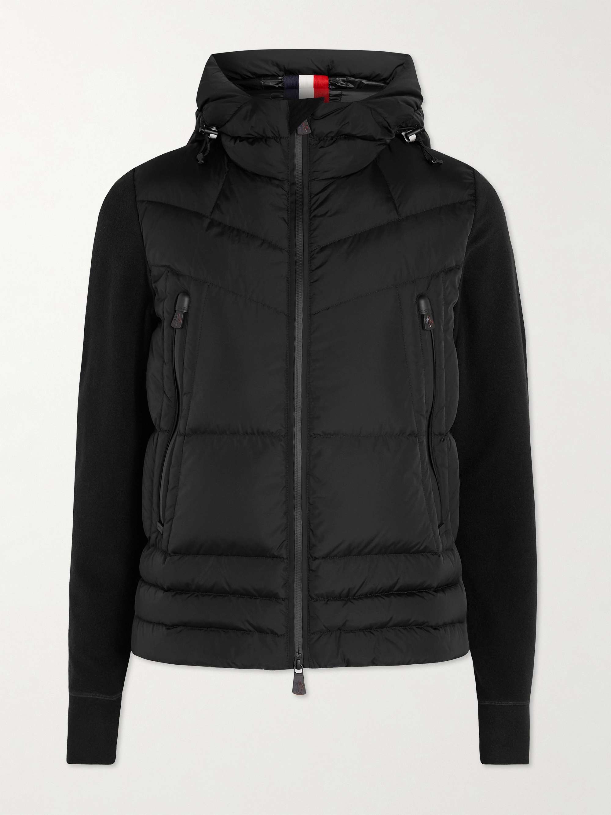 MONCLER GRENOBLE Fleece-Trimmed Quilted Shell Hooded Down Ski Jacket