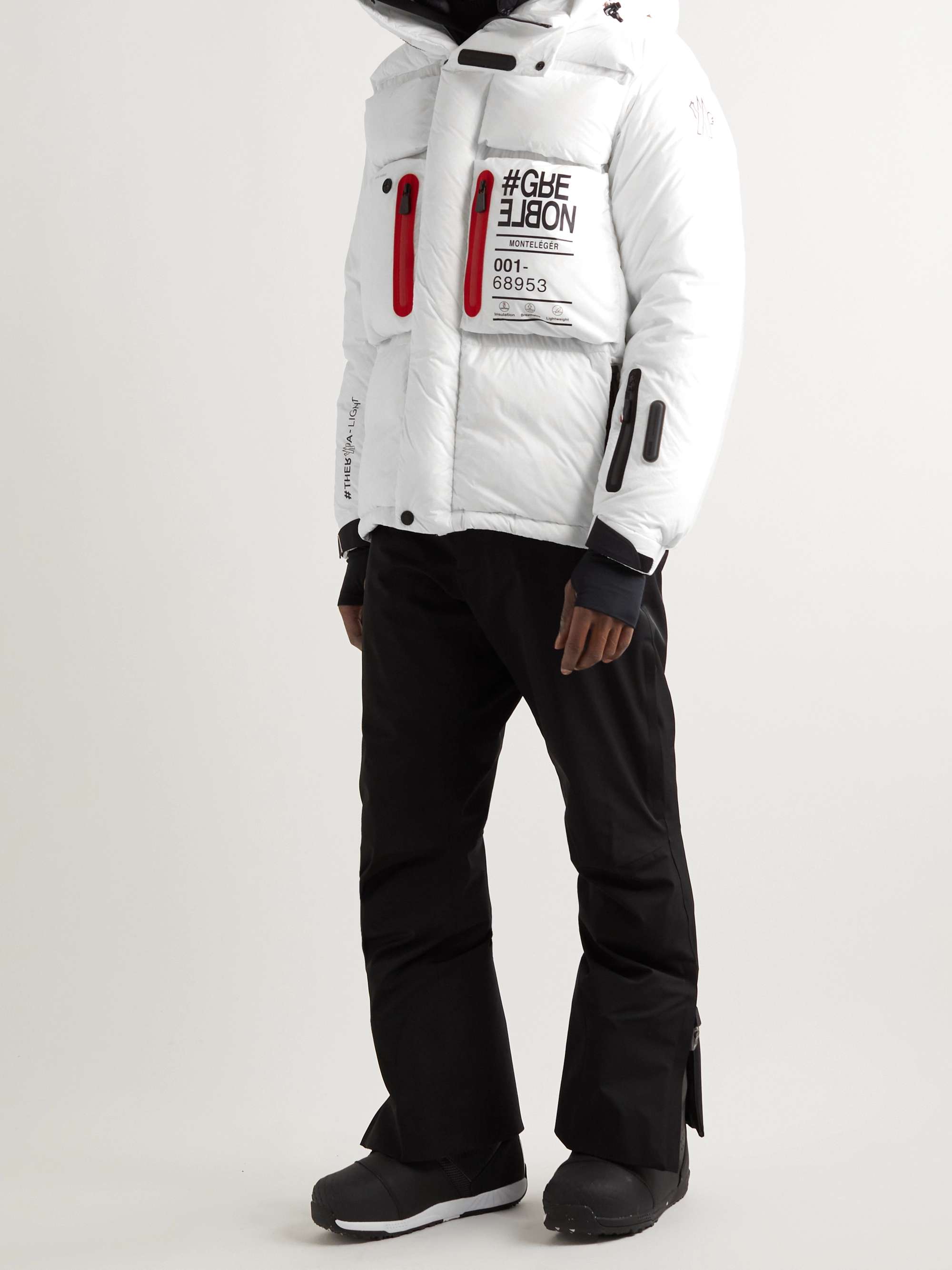 MONCLER GRENOBLE Monteleger Logo-Print Quilted Shell Down Jacket