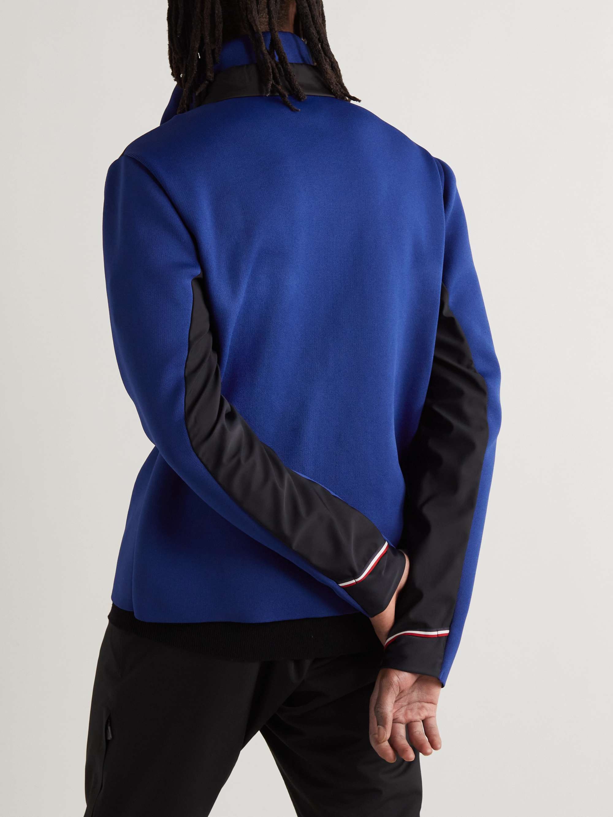 MONCLER GRENOBLE Logo-Appliquéd Fleece and Tech-Jersey Zip-Up Jacket