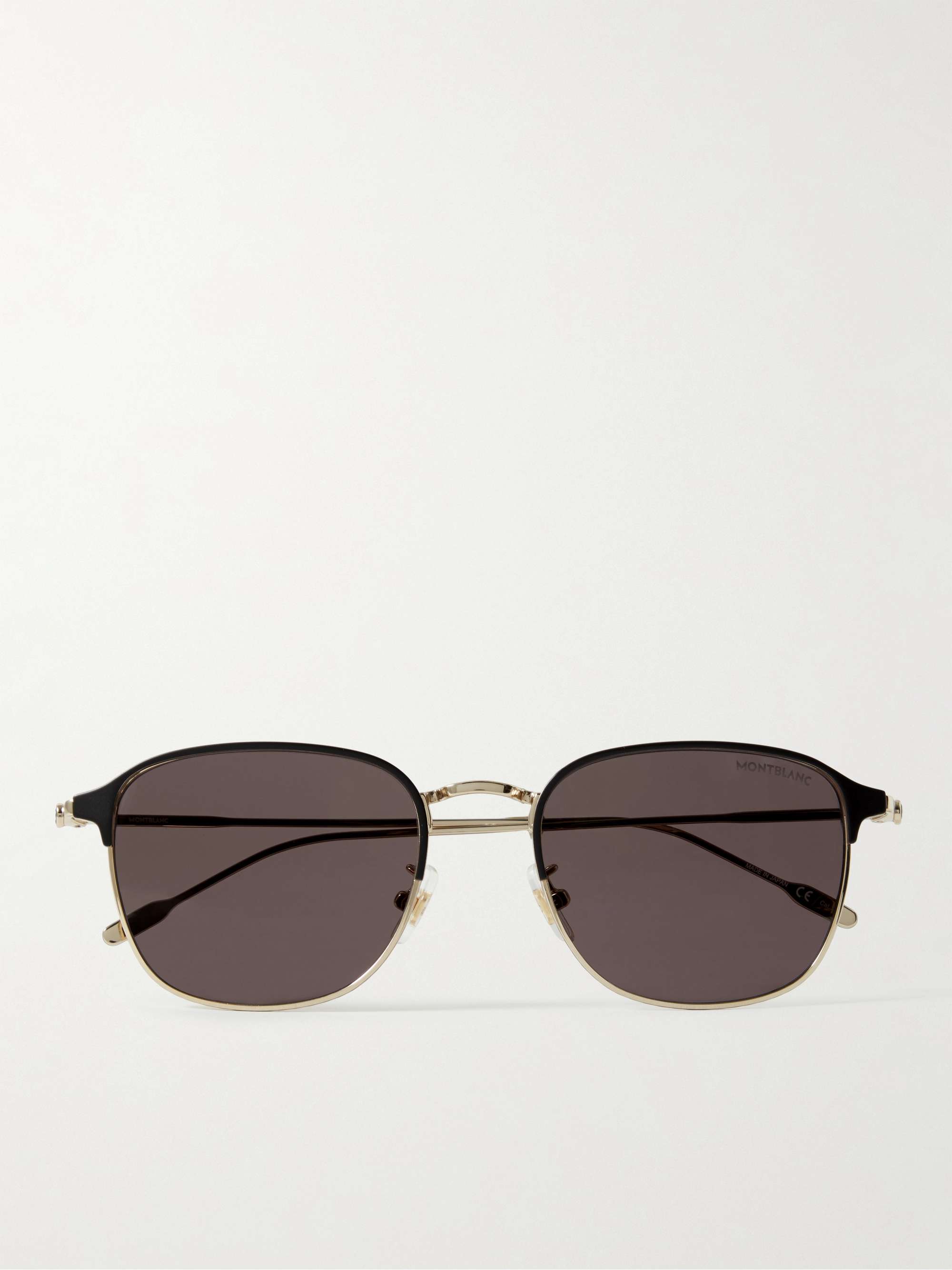 MONTBLANC D-Frame Gold-Tone and Acetate Sunglasses