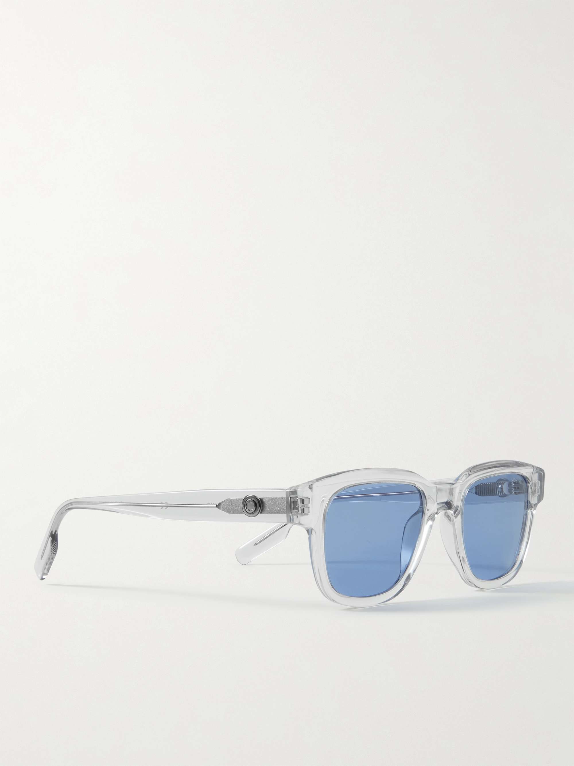 MONTBLANC Square-Frame Acetate and Silver-Tone Sunglasses