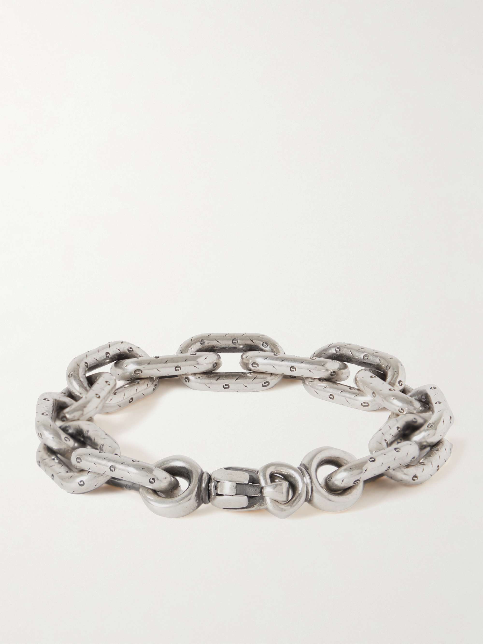 GALLERY DEPT. Logo-Engraved Silver Chain Bracelet
