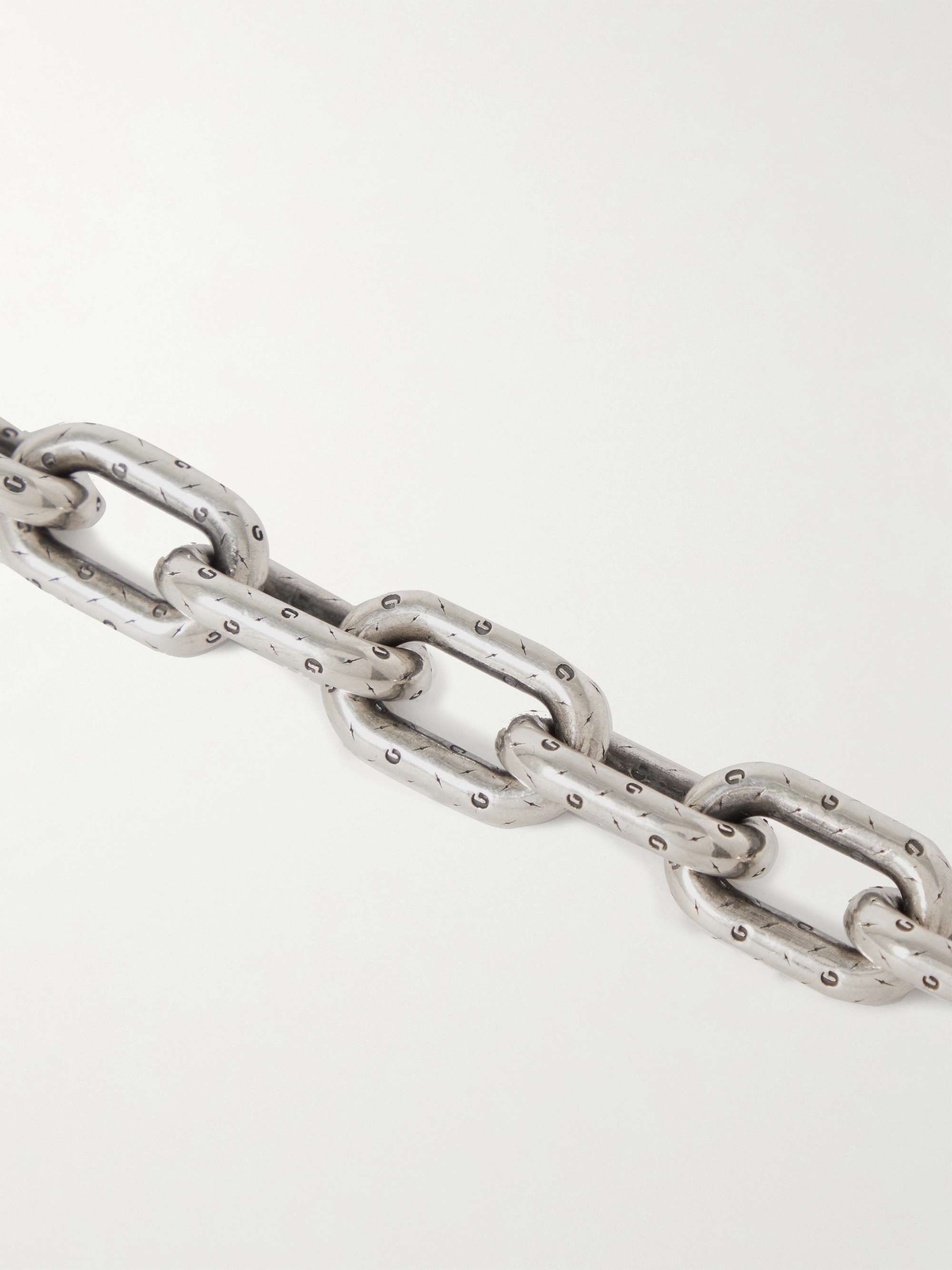 GALLERY DEPT. Logo-Engraved Silver Chain Bracelet