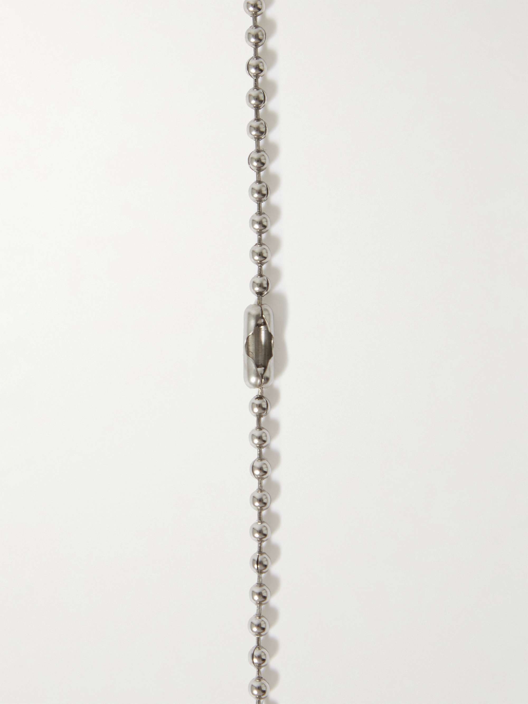 GALLERY DEPT. Skull and Crossbone Small Silver Pendant Necklace