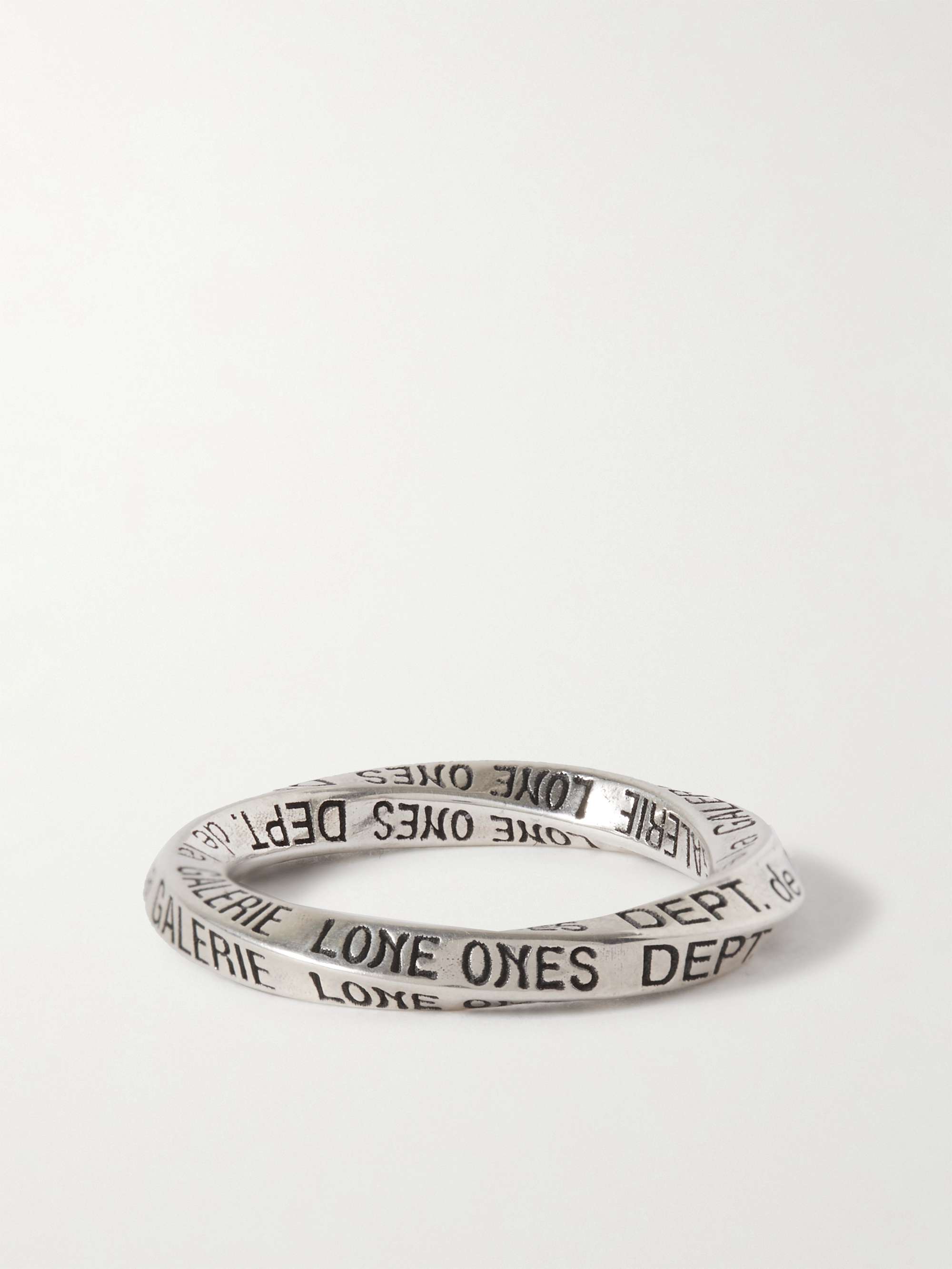 GALLERY DEPT. Infinity Logo-Engraved Silver Ring