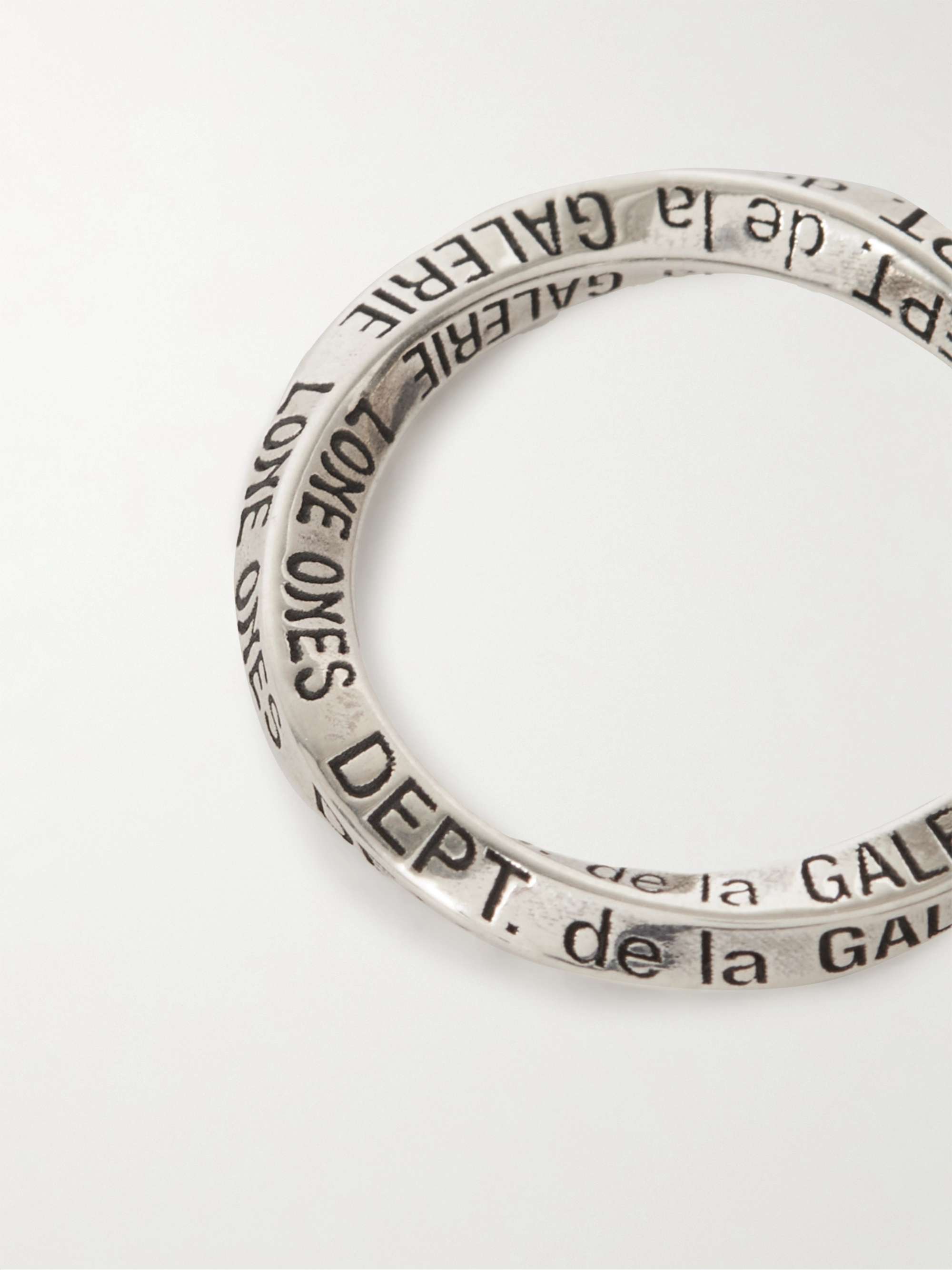 GALLERY DEPT. Infinity Logo-Engraved Silver Ring