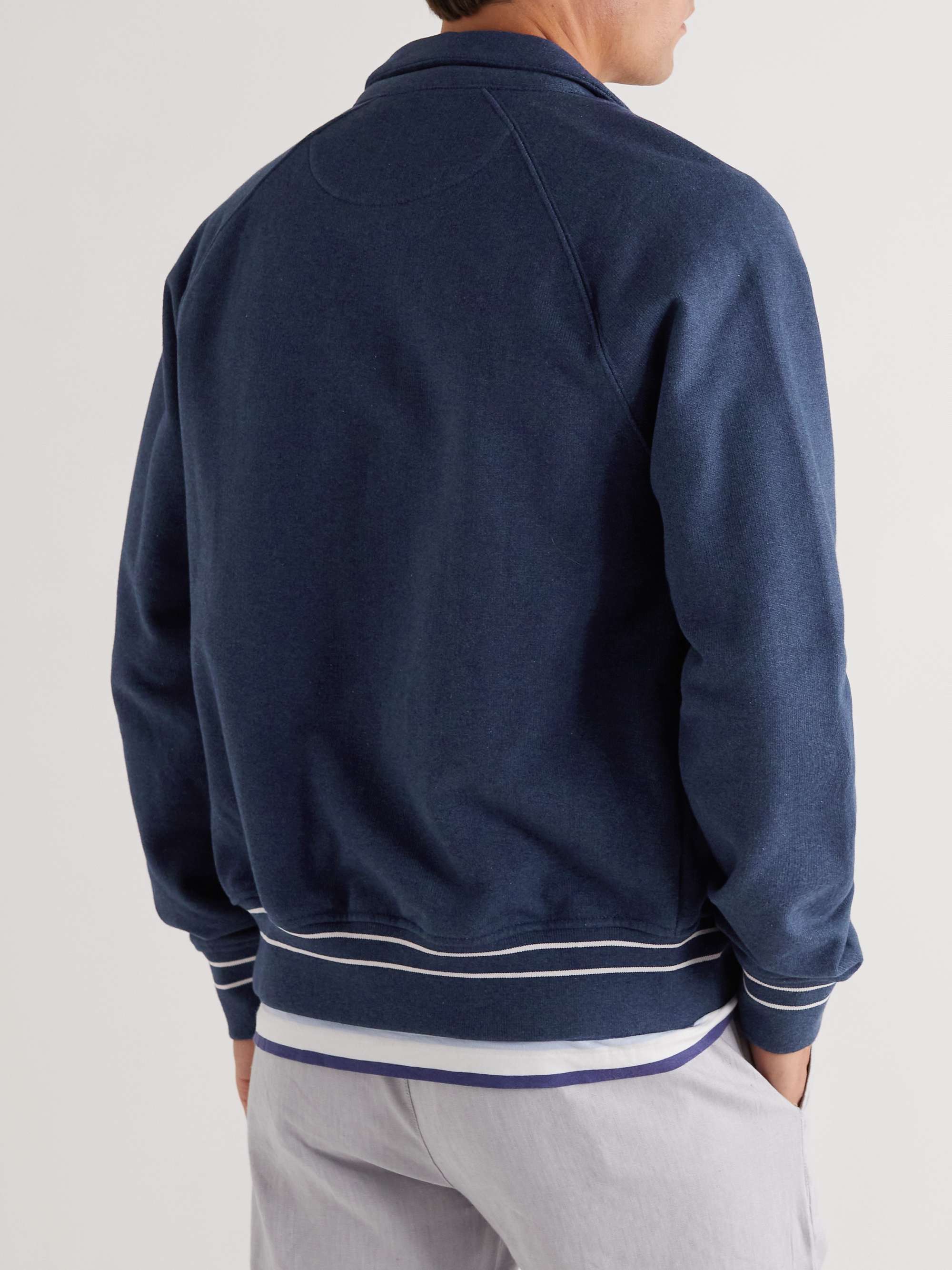 MR P. Organic Cotton-Jersey Bomber Jacket