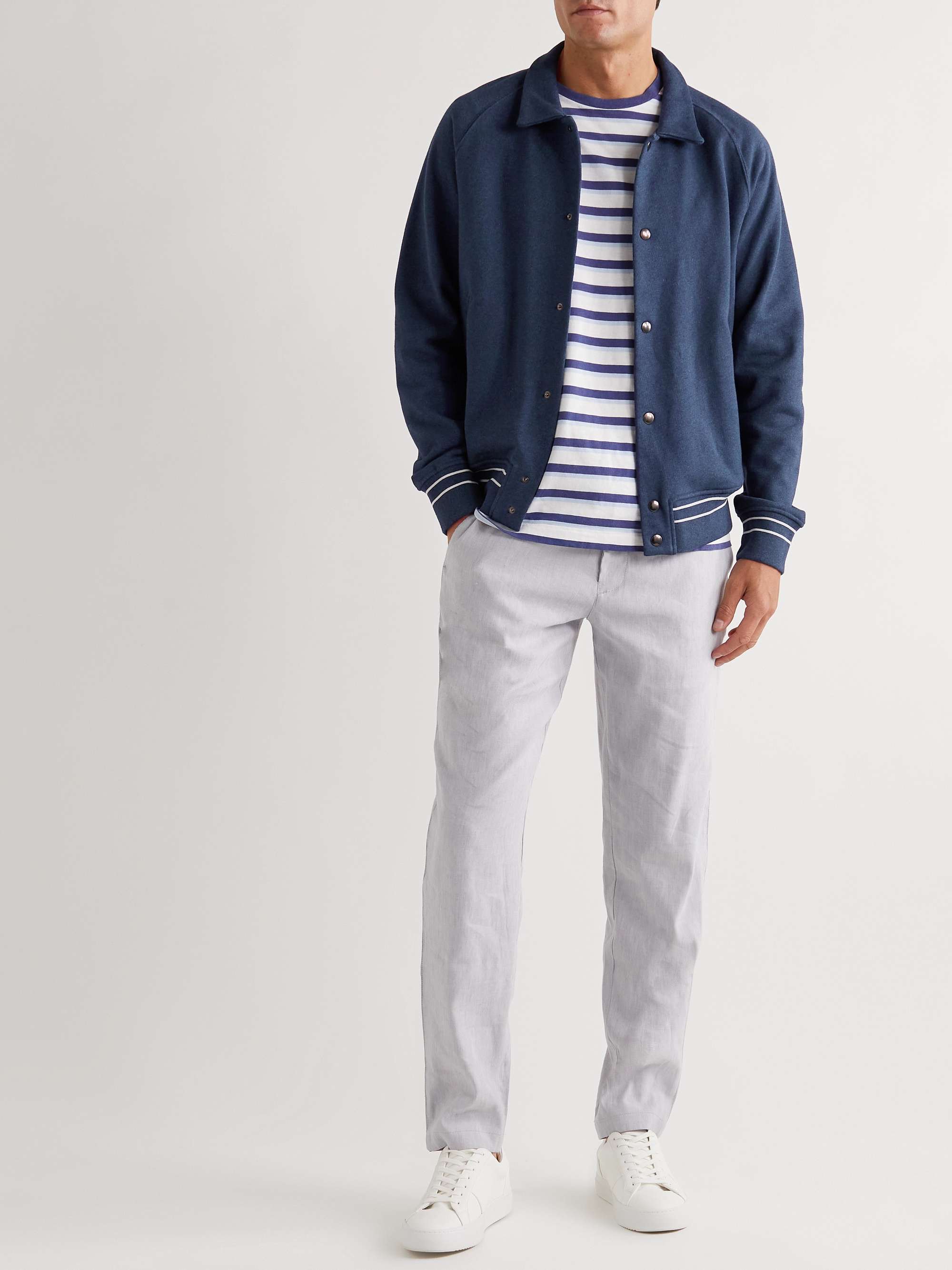 MR P. Organic Cotton-Jersey Bomber Jacket