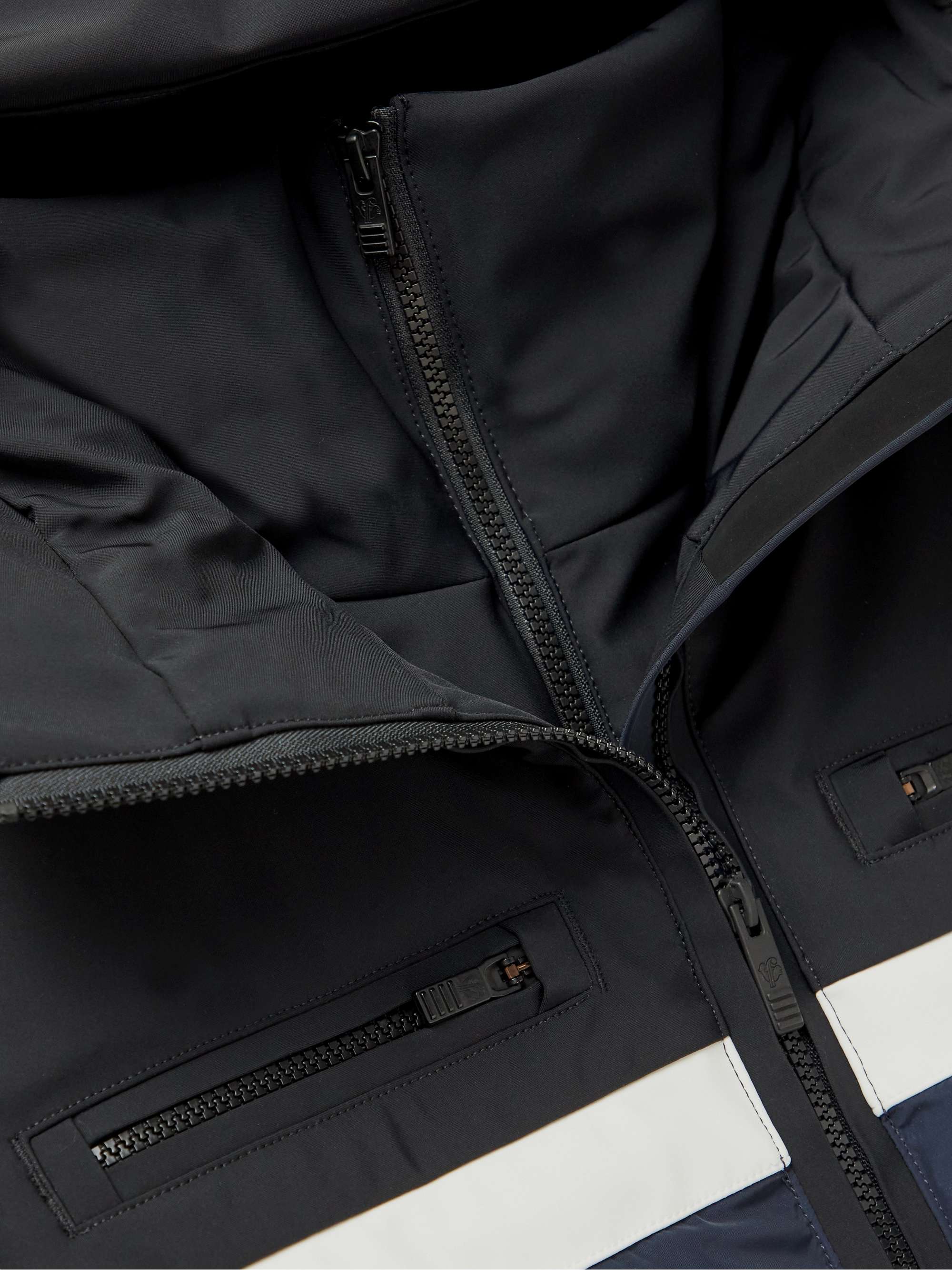FUSALP Abelban Quilted Colour-Block Hooded Ski Jacket