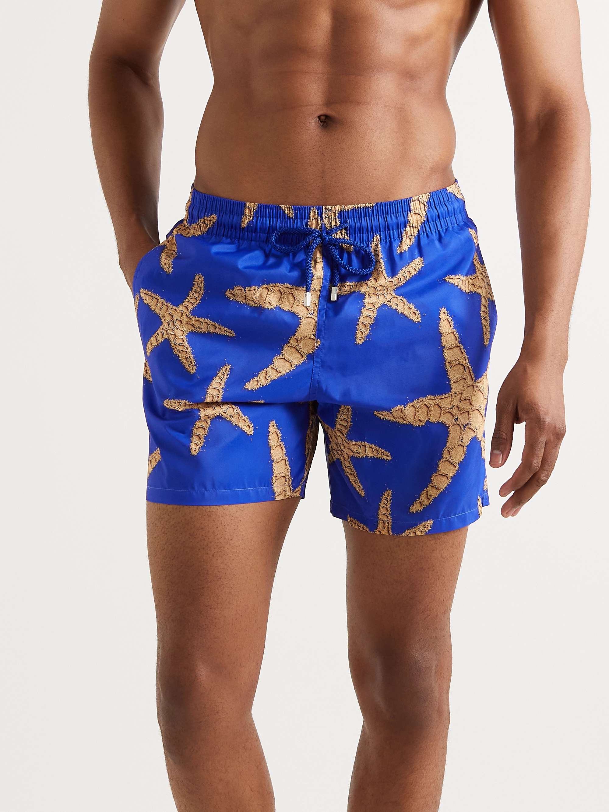 VILEBREQUIN Mahina Mid-Length Printed ECONYL Swim Shorts